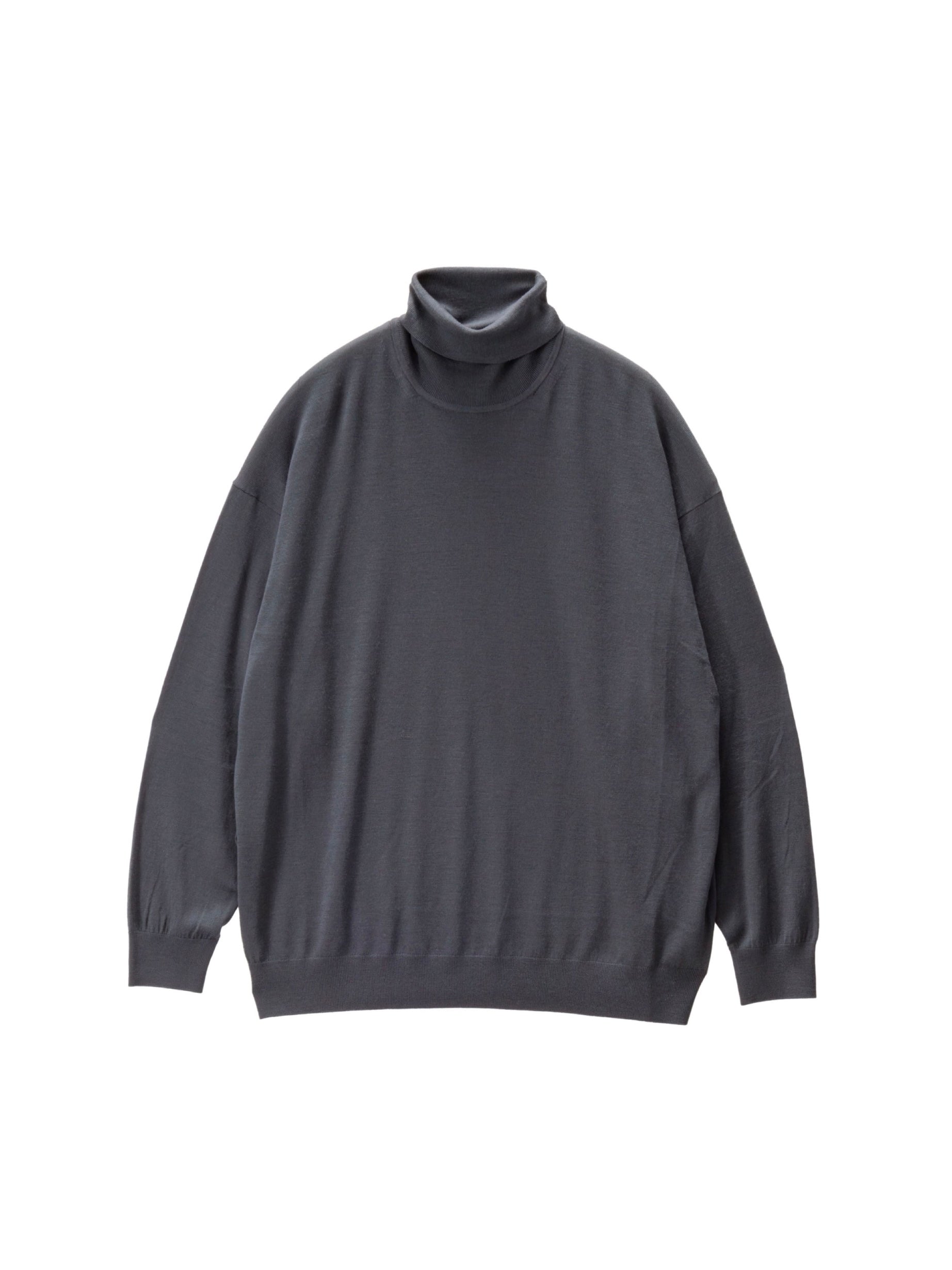 Graphpaper-High Gauge L/S Oversized High Neck Knit