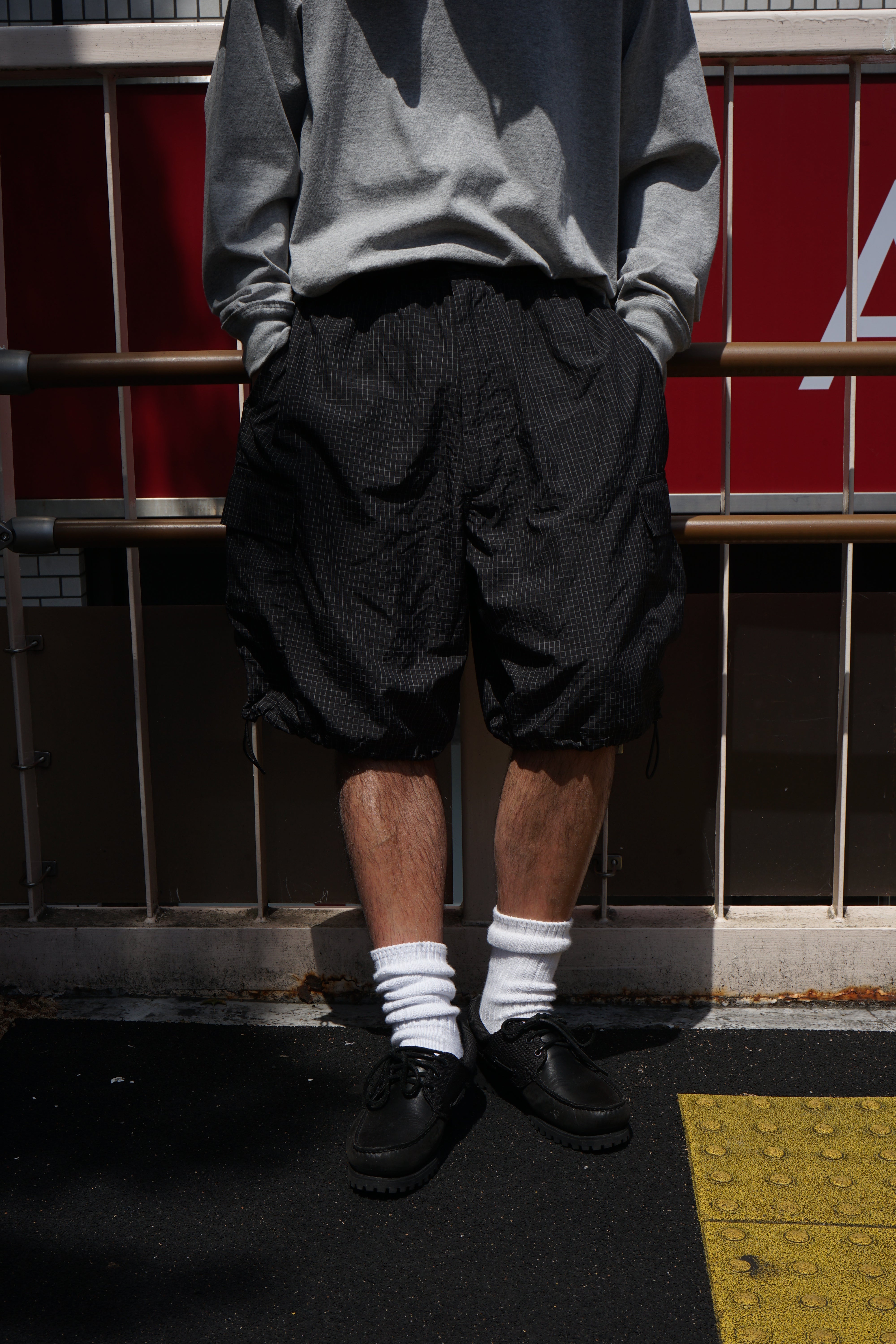 【Exclusive】est. × SEDAN ALL-PURPOSE Graph Plaid Cargo Easy Shorts