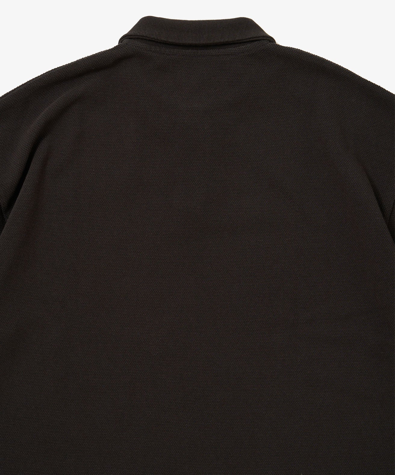 Twisted pique polo black