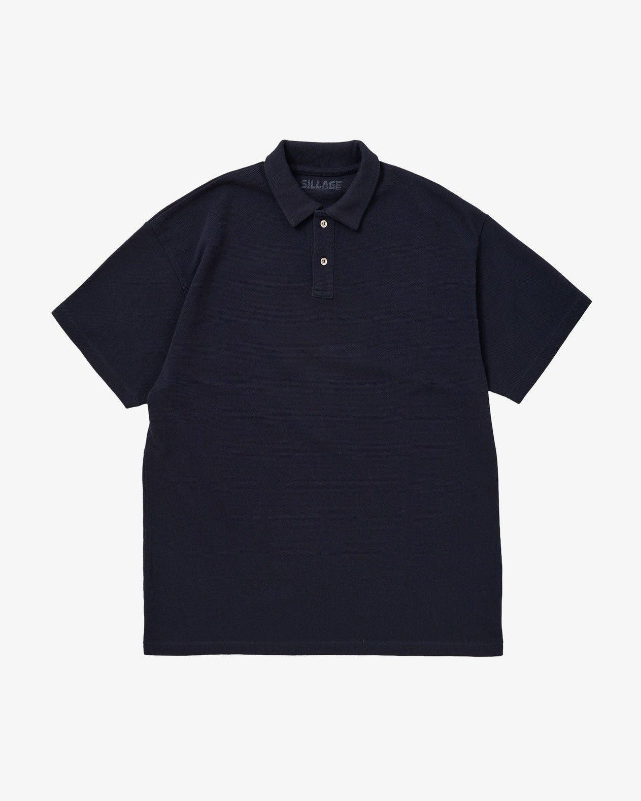 Twisted pique polo navy