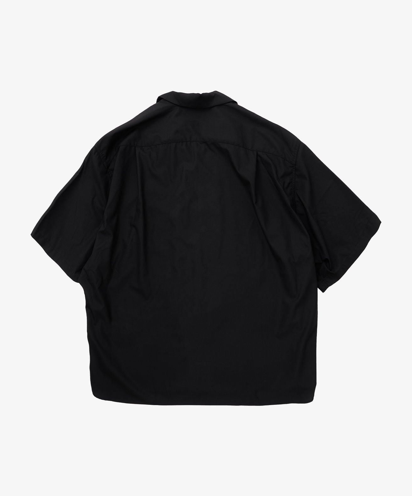 re-engineered overshirt short sleeve black