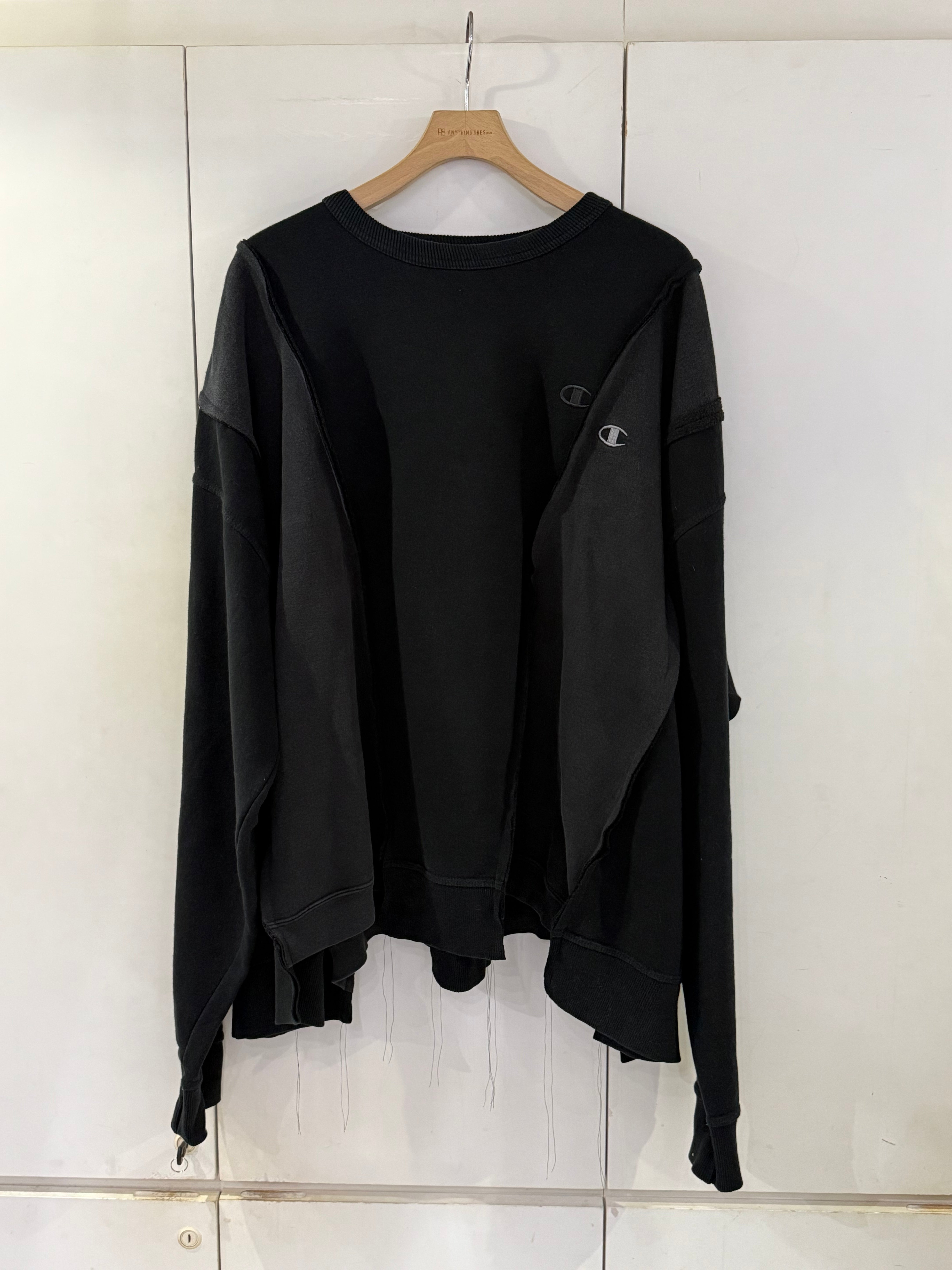 【7/2発売】Wide Champ Sweat BLACK ②