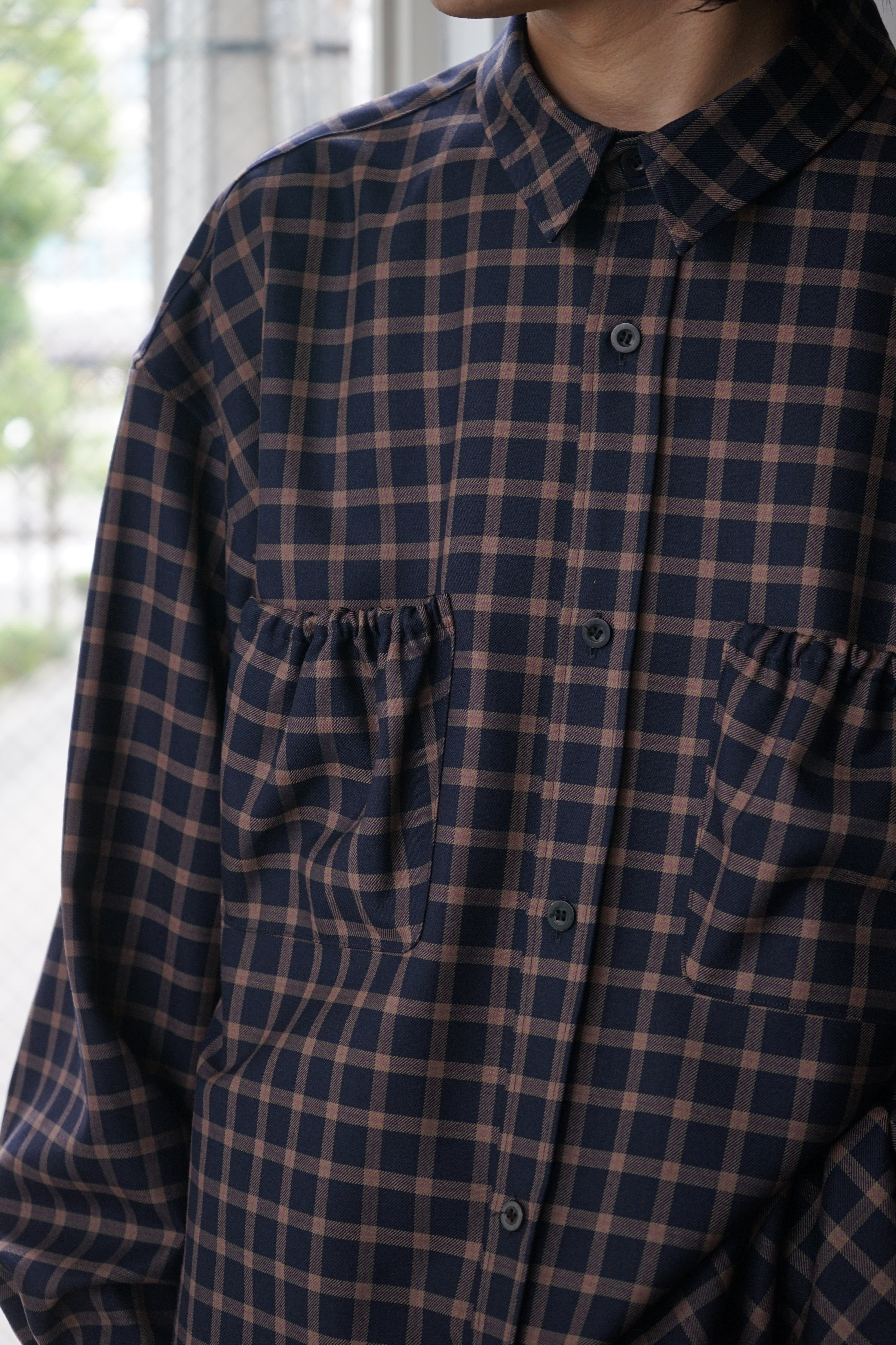 【LIMITED】WRIST PATCH WIDE SHIRT