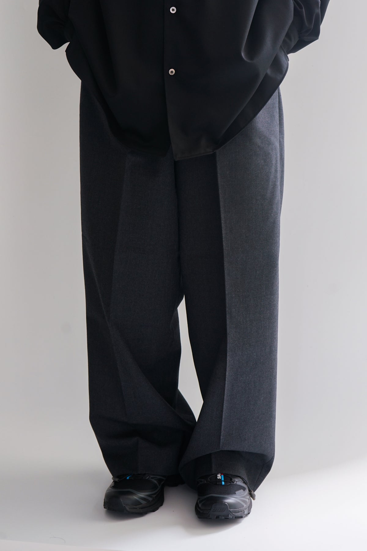 ORGANIC WOOL SURVIVAL CLOTH® FLAT FRONT WIDE TROUSERS