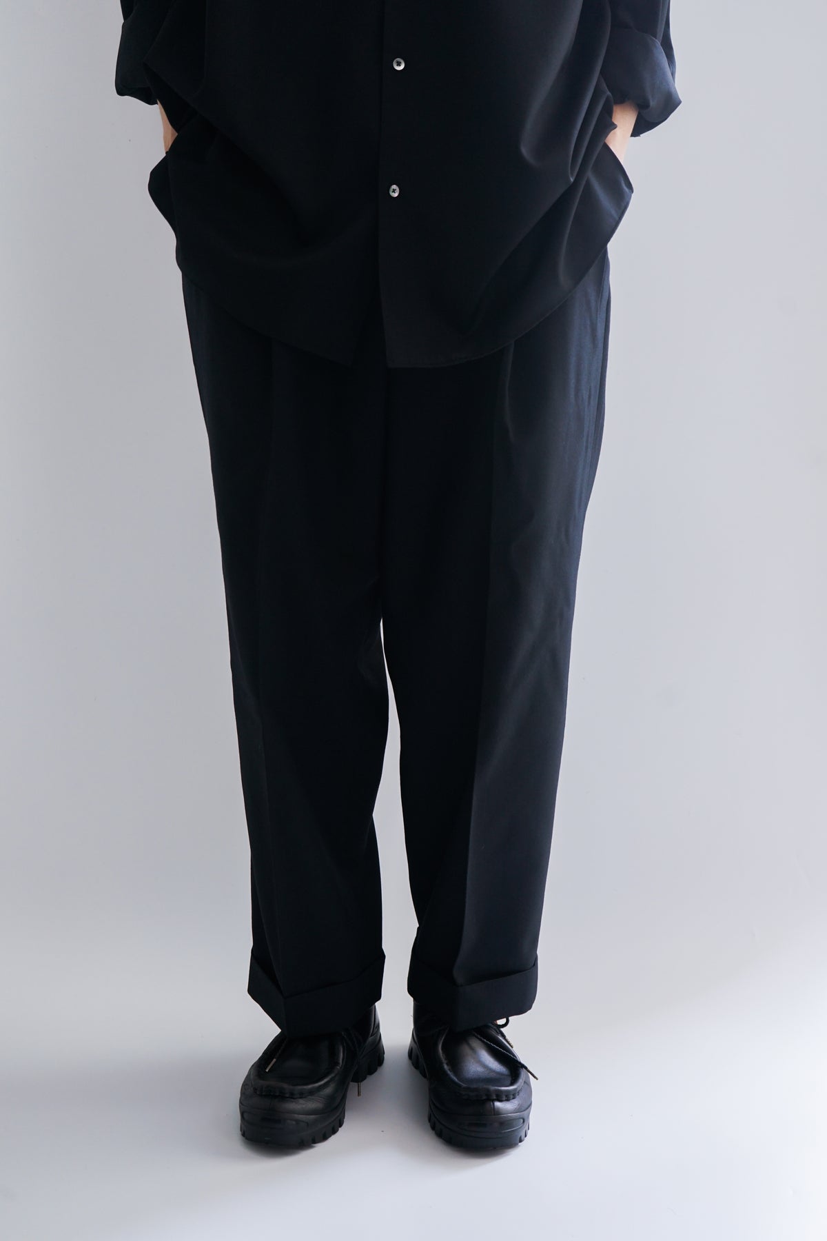 ORGANIC WOOL SURVIVAL CLOTH® DOUBLE PLEATED SEMI EASY TROUSERS