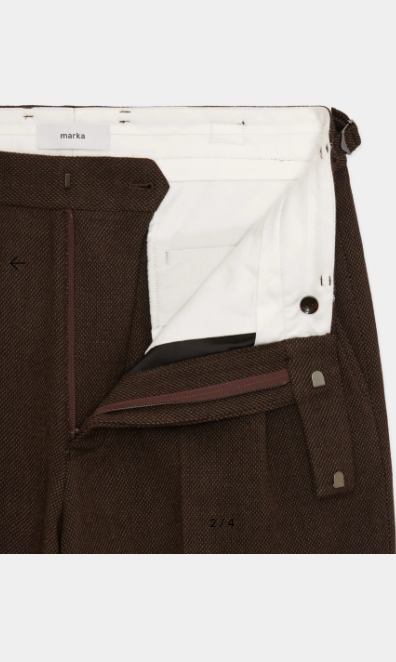 【8/27(木)発売】TUMBLED WOOL SERGE SINGLE PLEAT WIDE TROUSERS