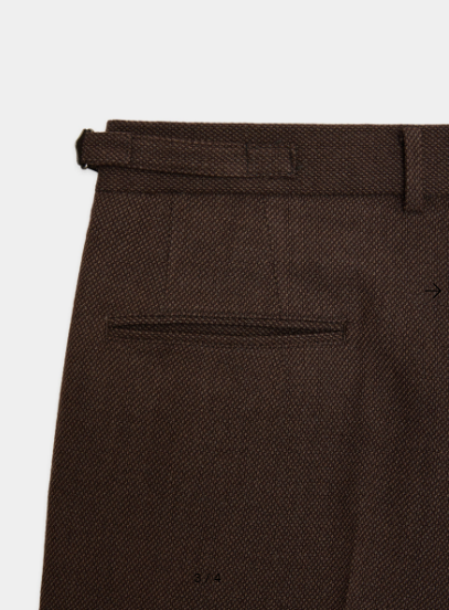 【8/27(木)発売】TUMBLED WOOL SERGE SINGLE PLEAT WIDE TROUSERS