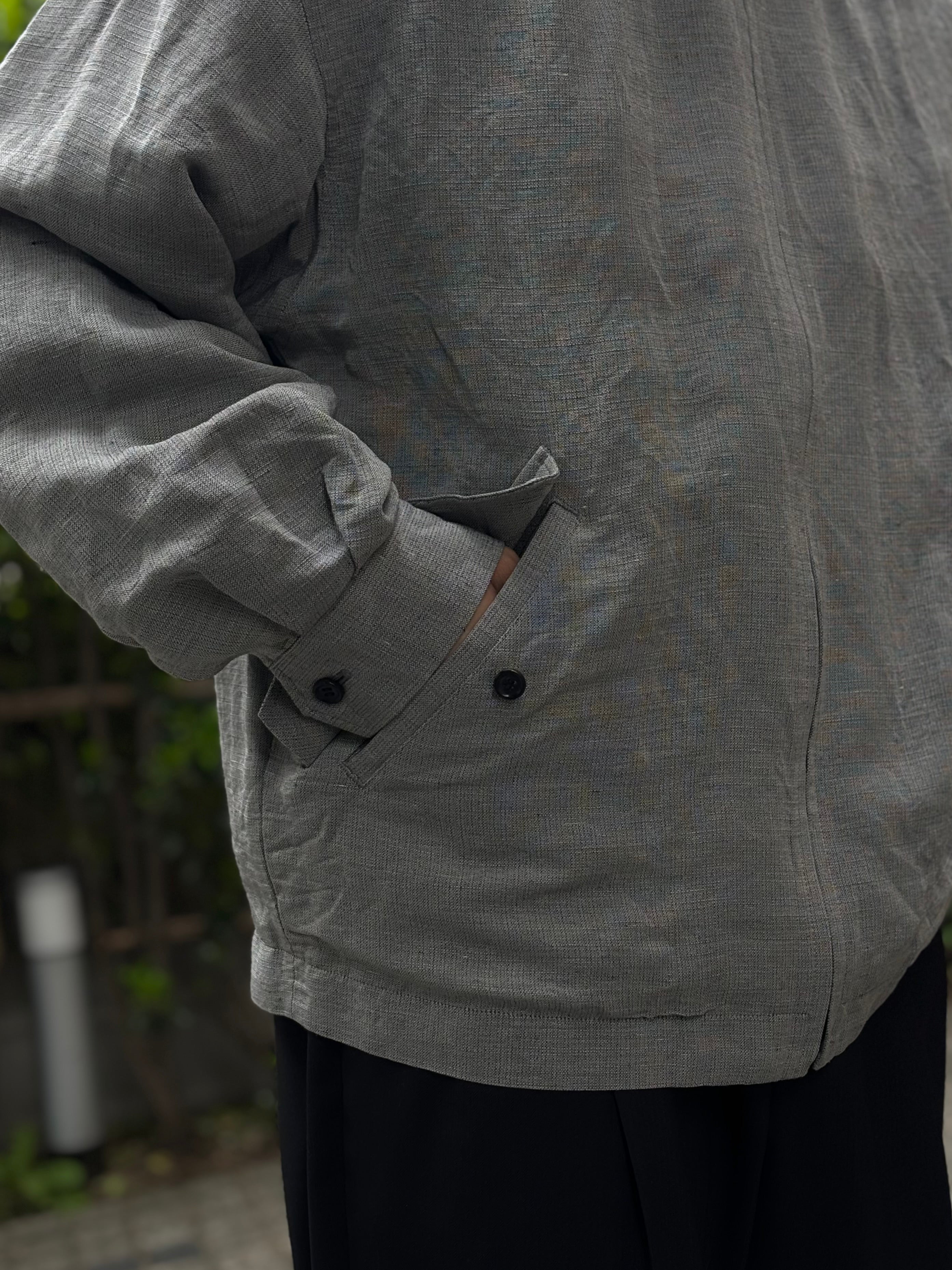 【26SS】Linen Cupro Hopsack Harrington Jacket