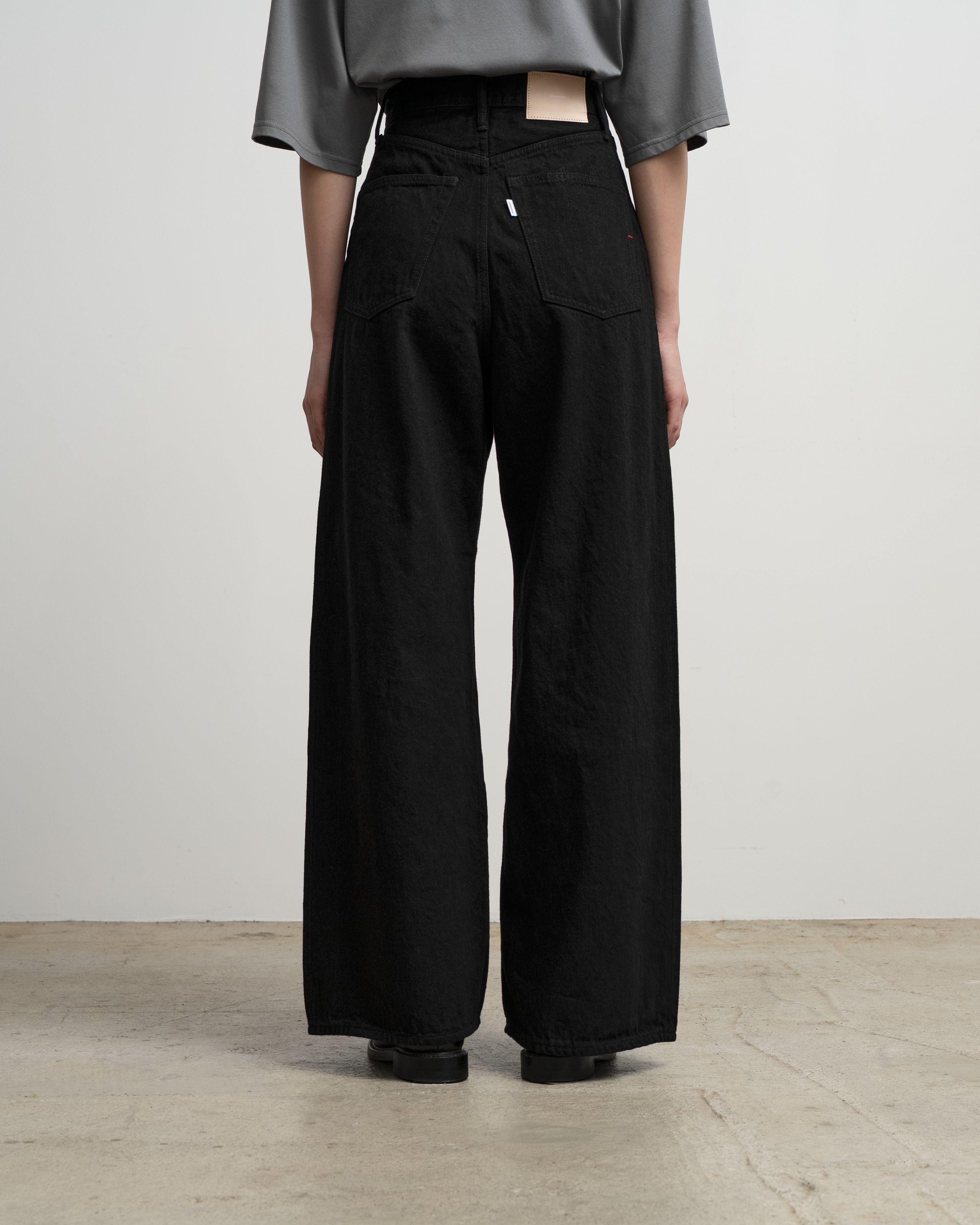 Selvage Denim Two Tuck Wide Pants