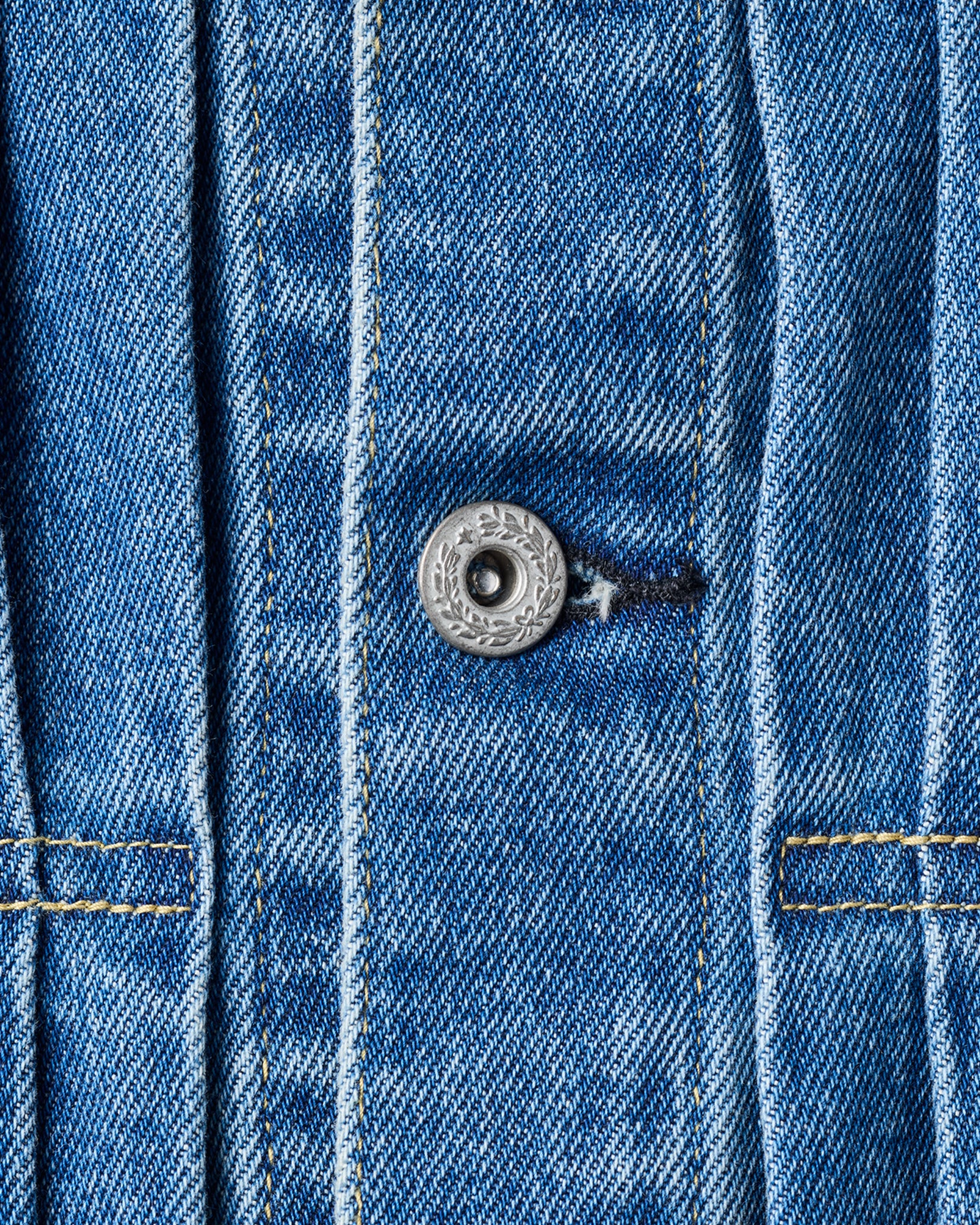 【8/8(土)発売】Leather Collar Denim Jacket