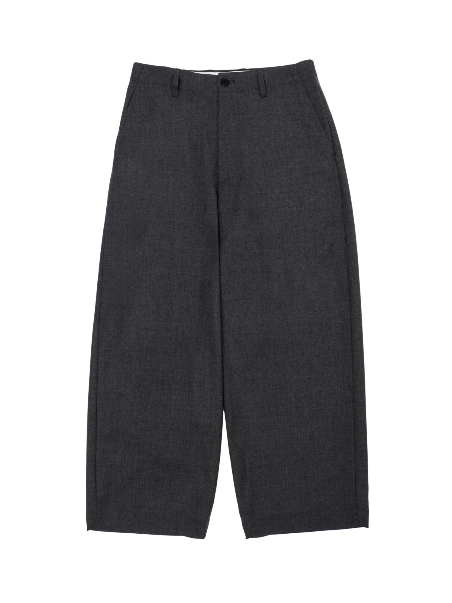 SUMMER WOOL WIDE TROUSERS