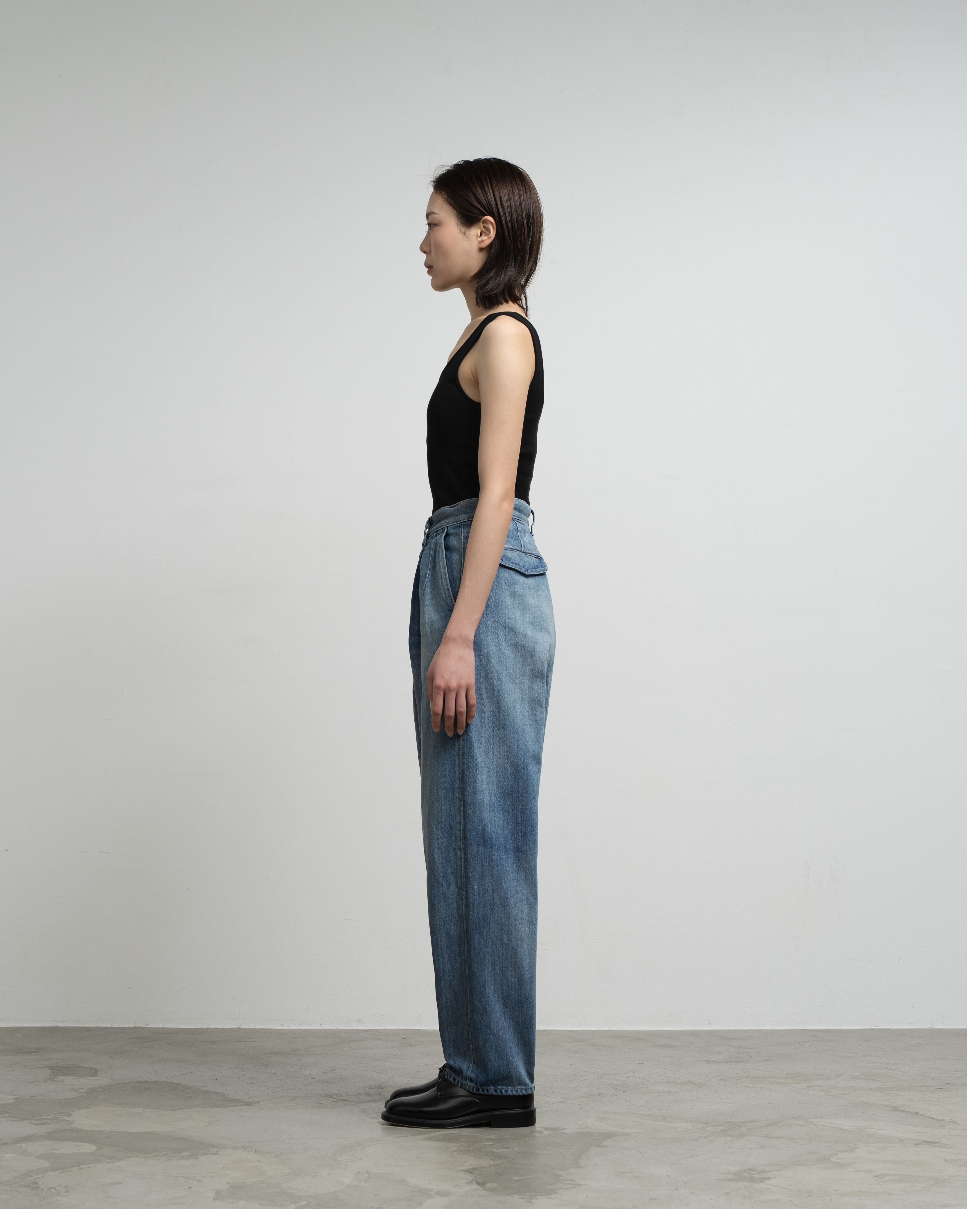 【7/25(土)発売】Selvage Denim Two Tuck Tapered Pants -LIGHT FADE-