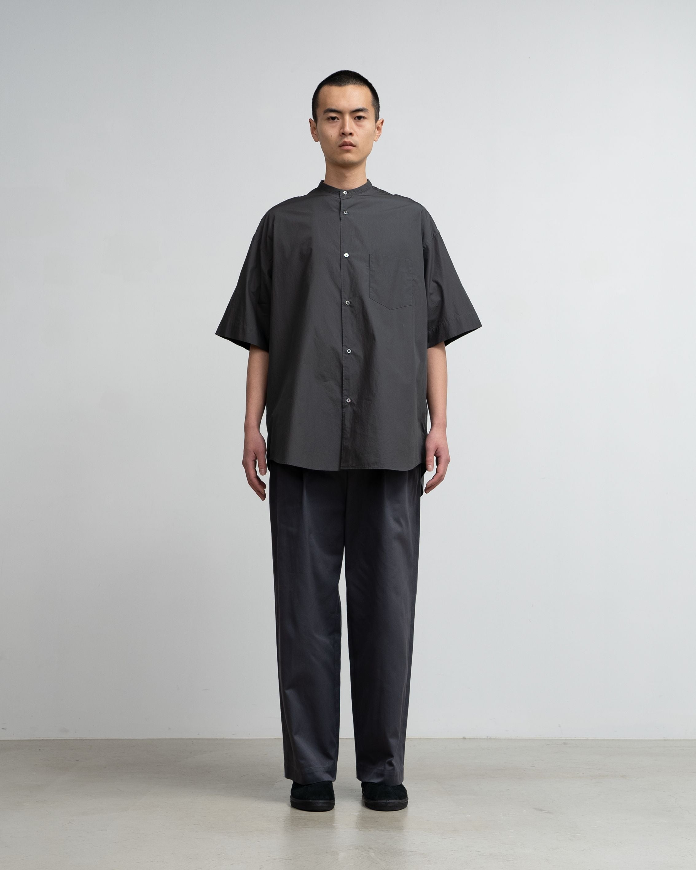 【6/13(土)発売】Broad S/S Oversized Band Collar Shirt