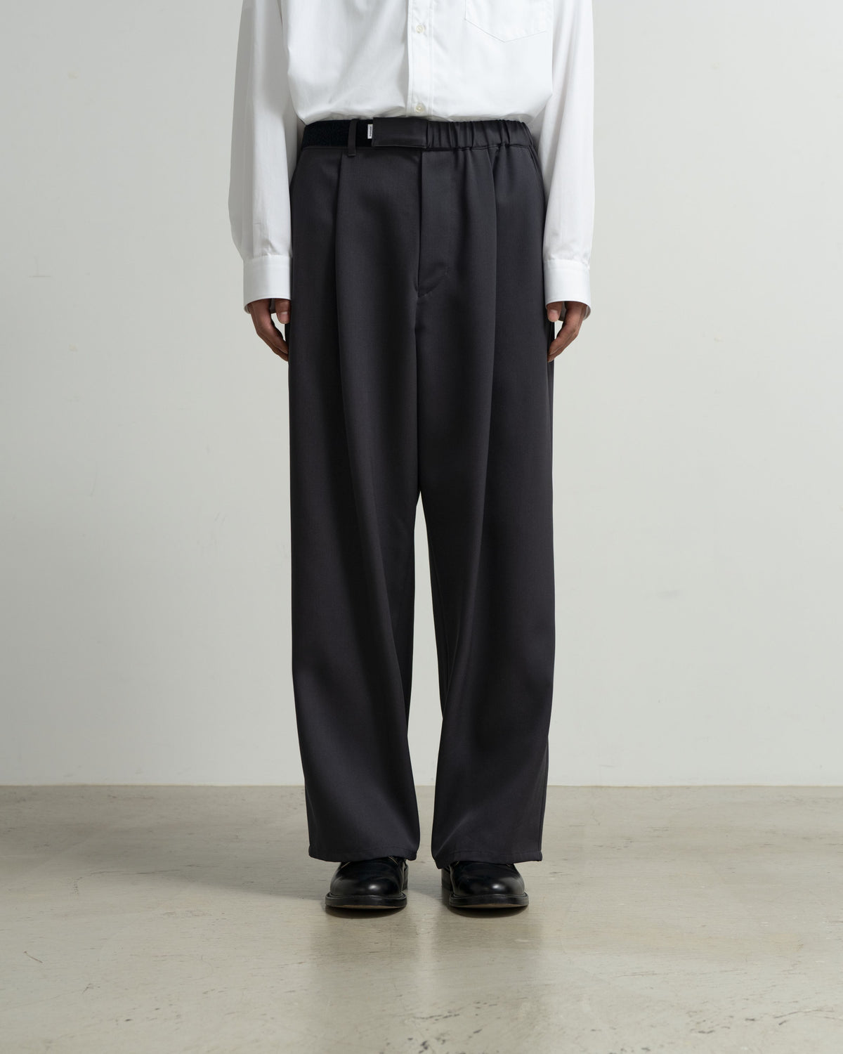 Scale Off Wool Wide Chef Pants