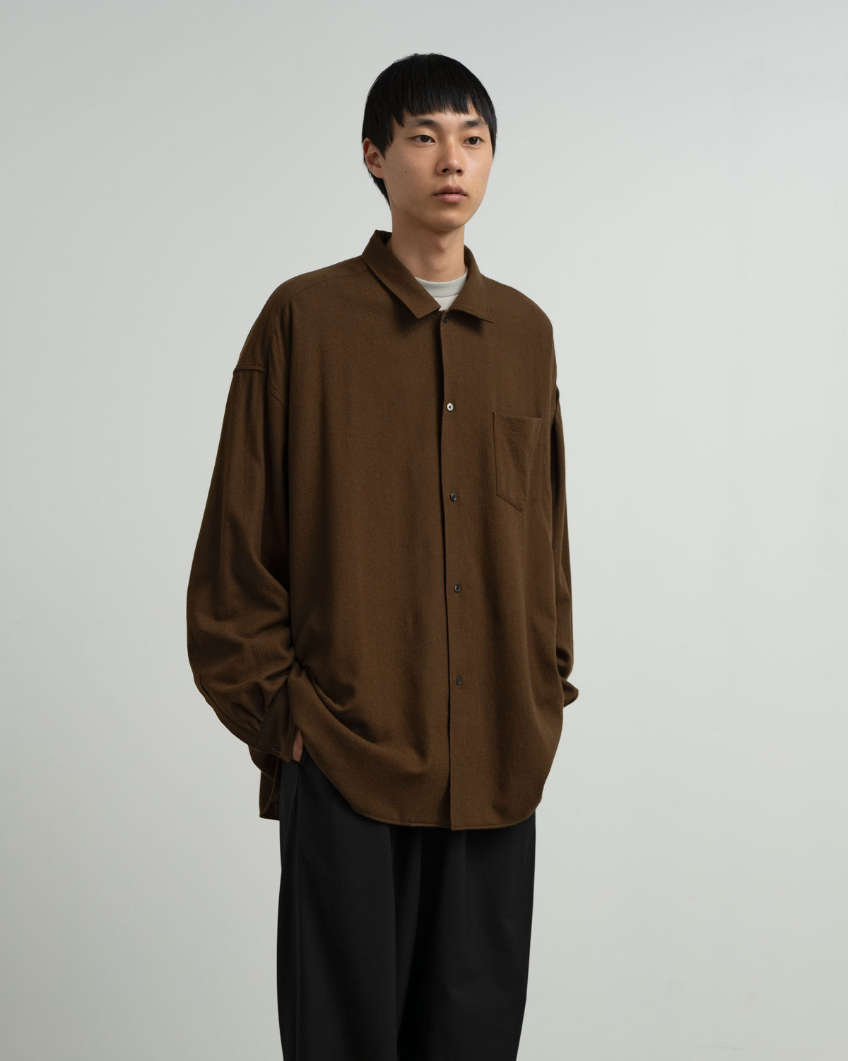 Extra Fine Wool Lawn L/S Sleeping Shirt