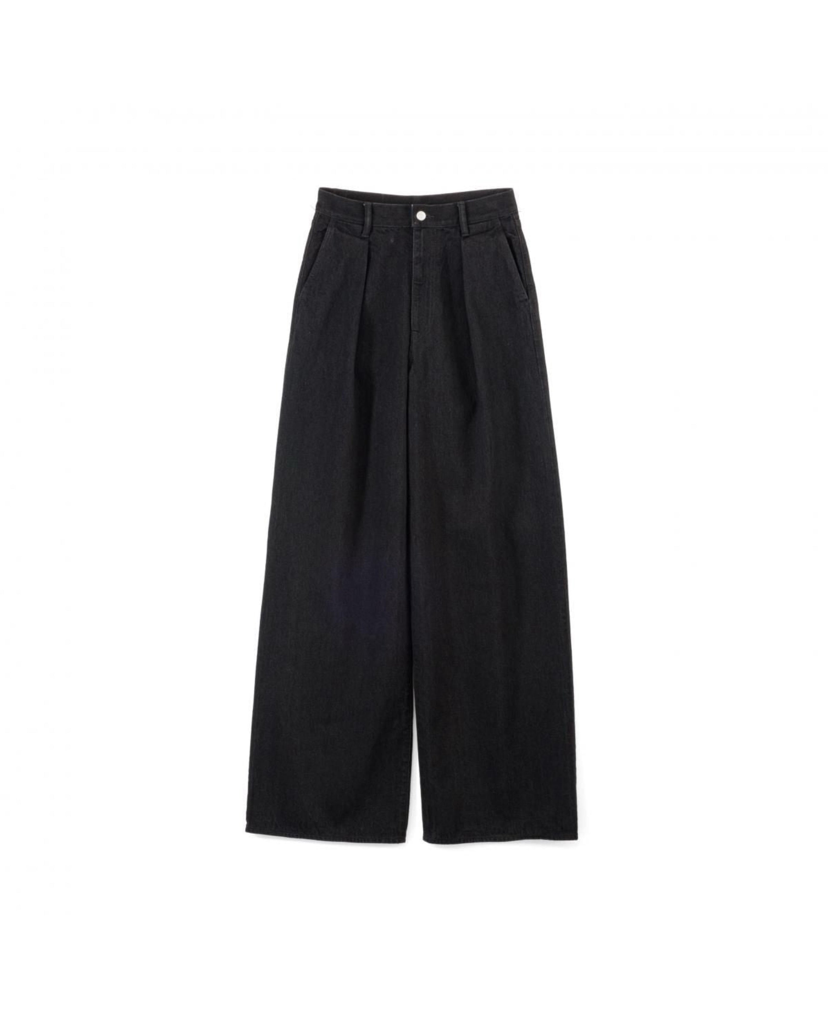 Selvage Denim Two Tuck Wide Pants(RIGID.WASHED)