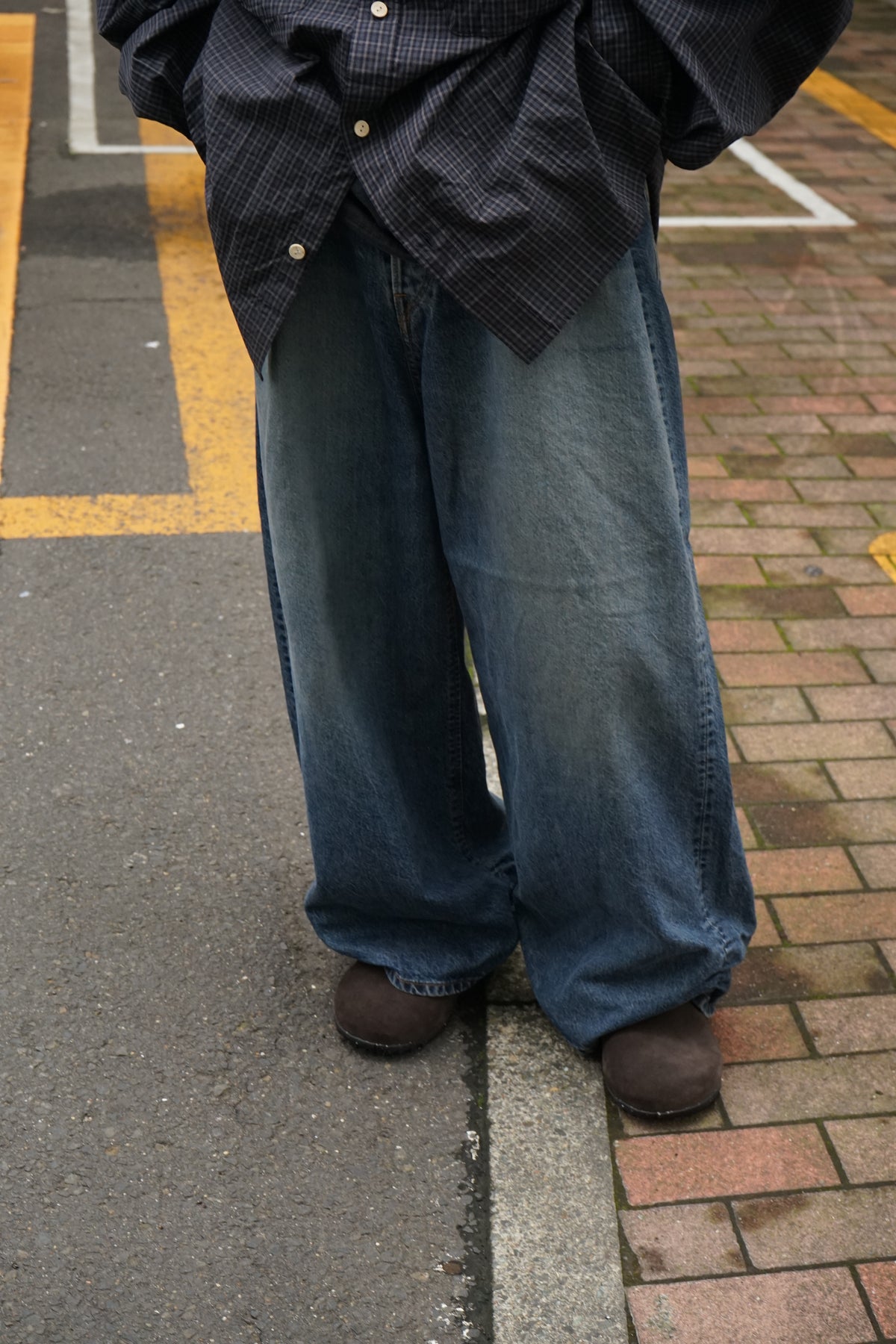 FRESH MAN DENIM WIDE PANTS by EDWIN　"OW"