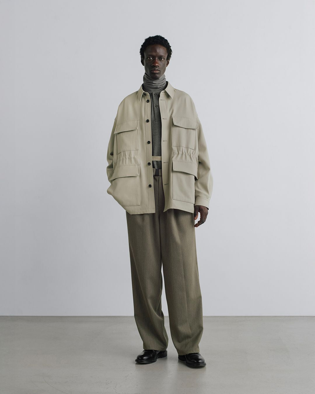 【9/19(土)発売】Back Satin Wool Gabardine Field Jacket