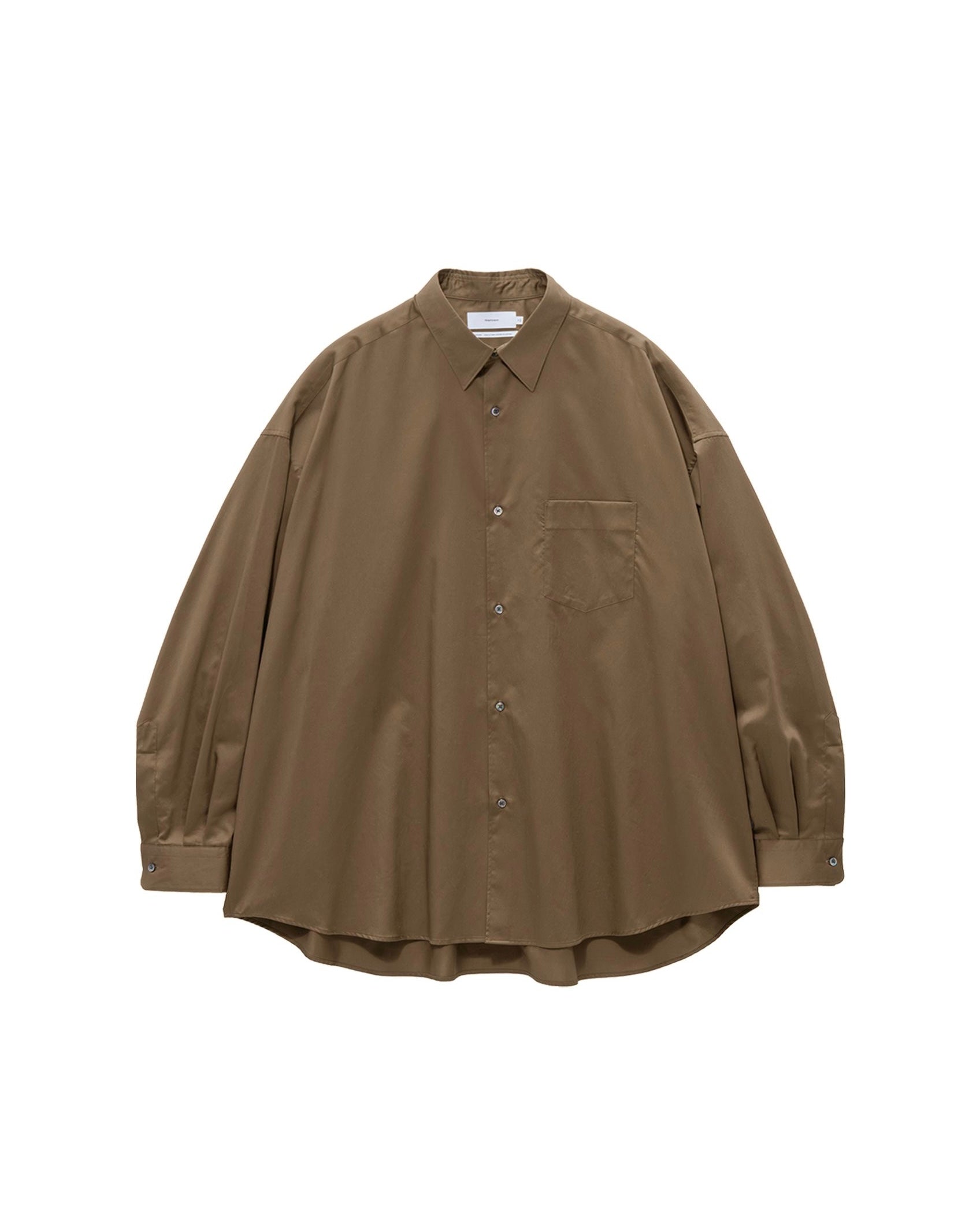 【8/8(土)発売】Silicon Poplin Oversized Regular Collar Shirt
