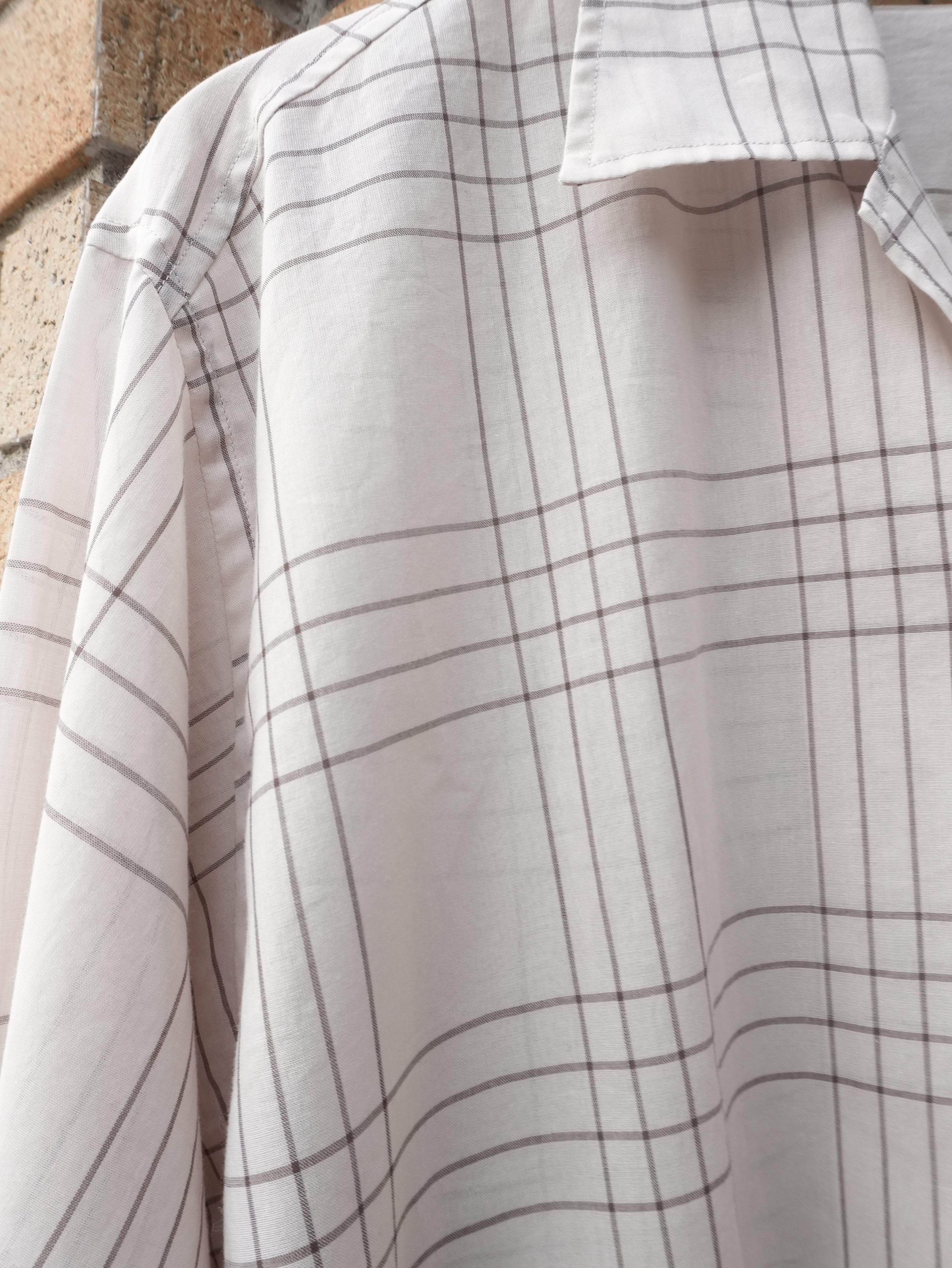 【26SS】60/1 ORGANIC COTTON HIGH TWISTED LOAN OPEN COLLAR L/S SHIRT