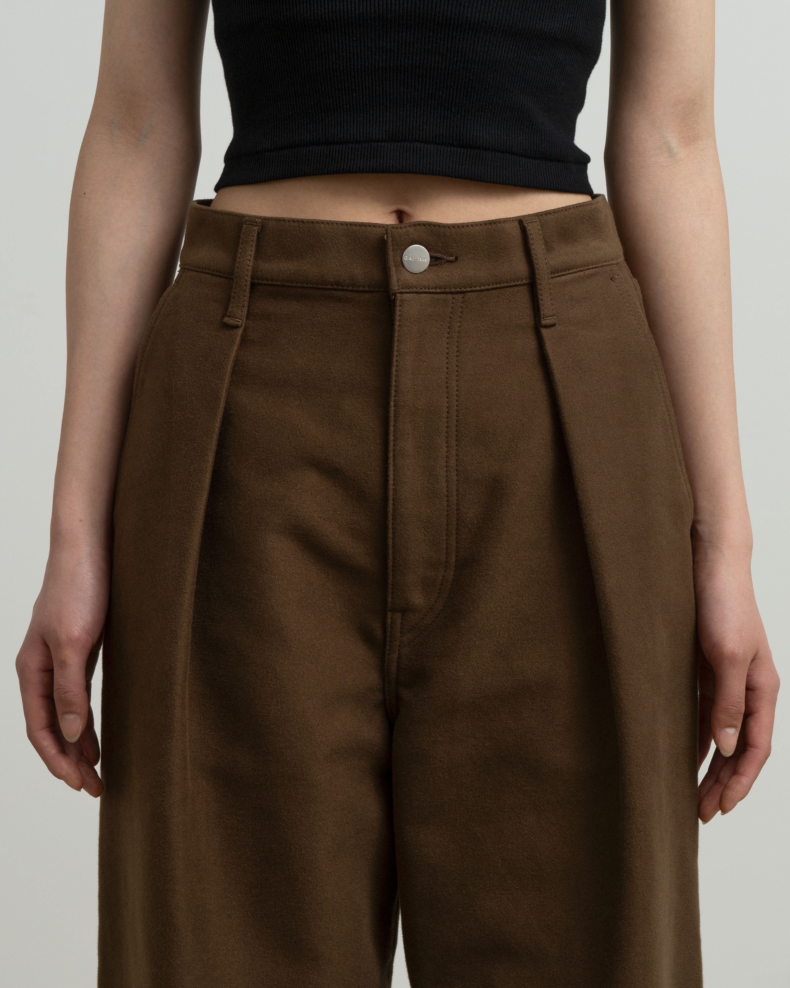 【8/8(土)発売】Cotton Double Serge Two Tuck Wide Pants