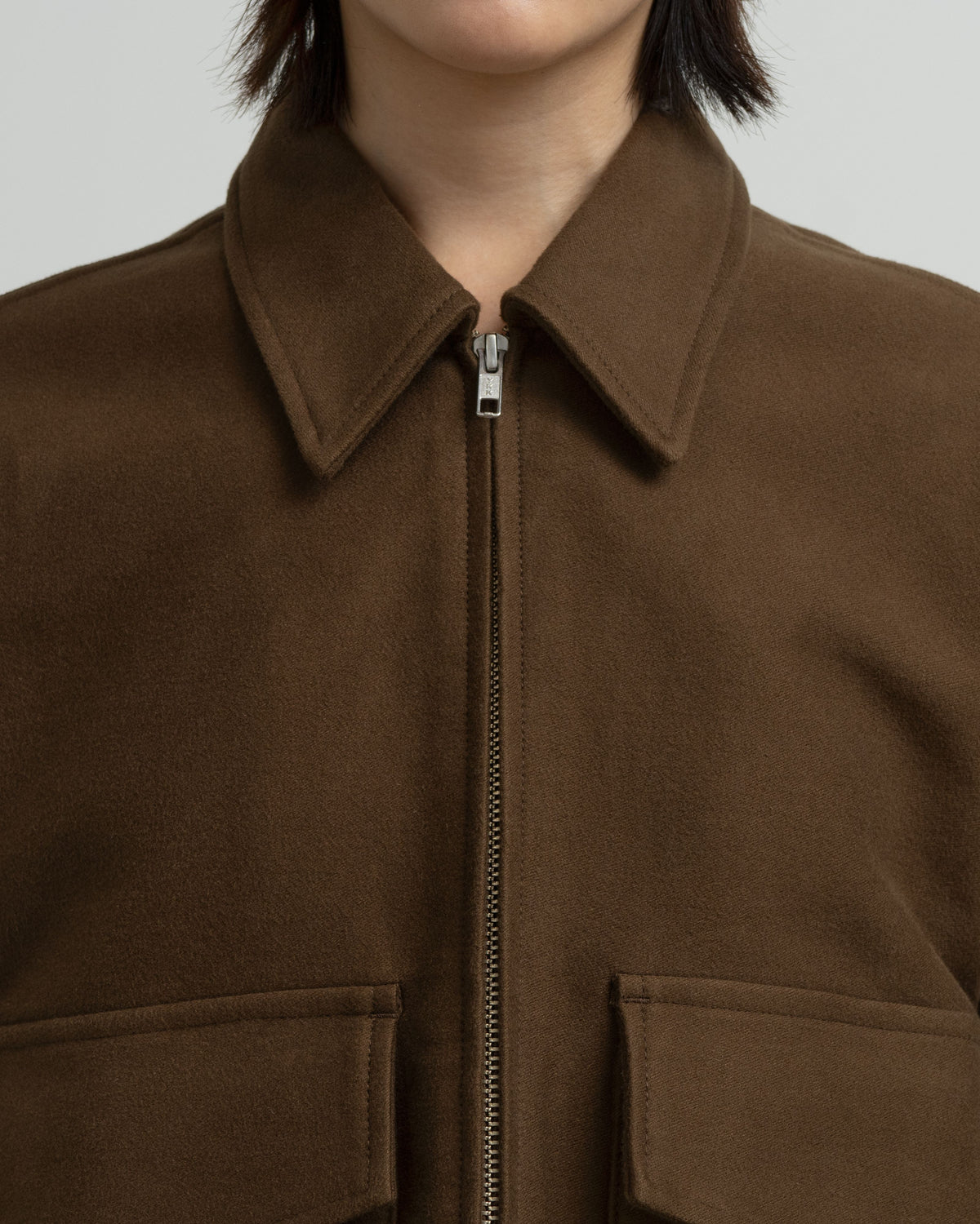Cotton Double Serge Zip Jacket