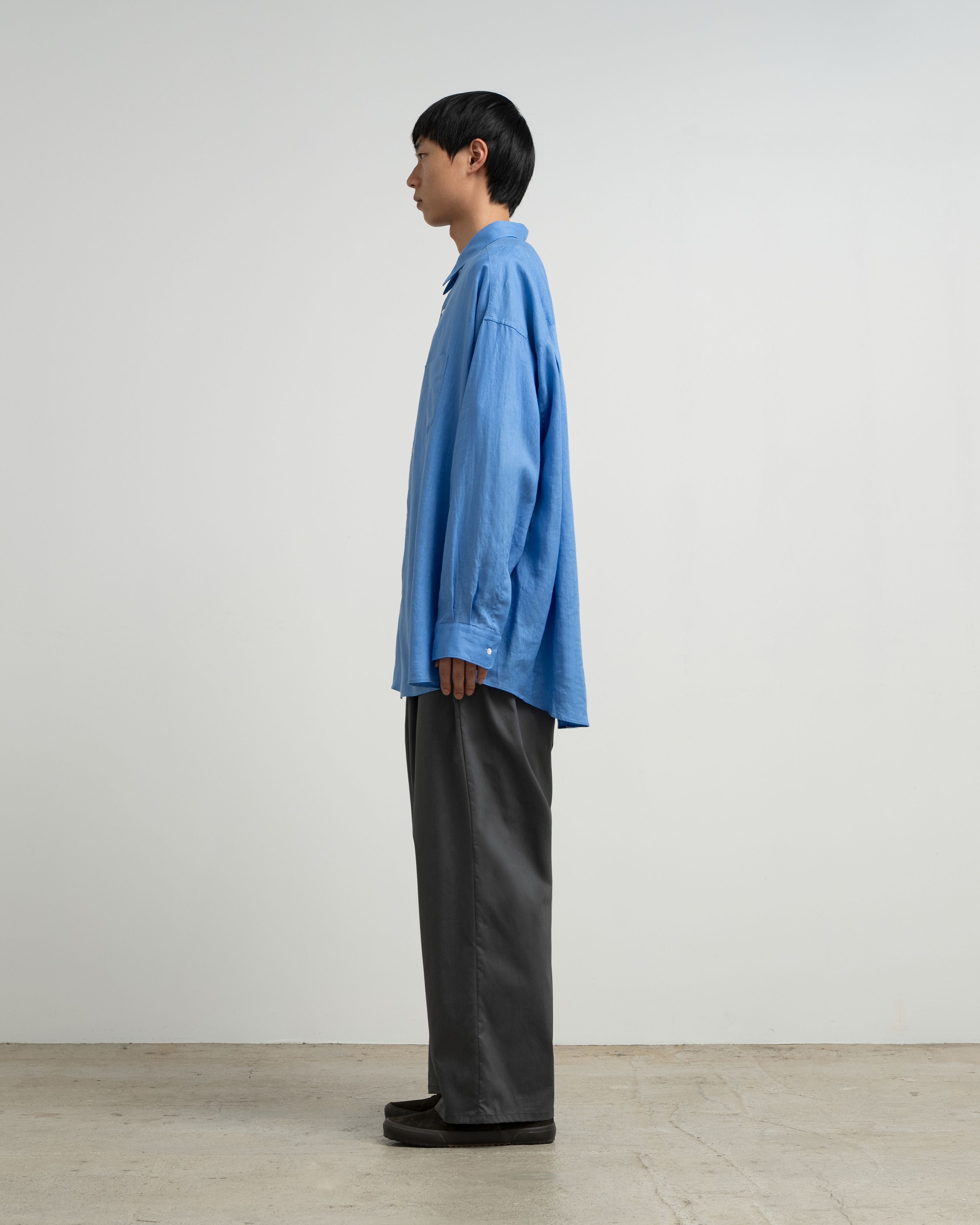 【6/20(土)発売】Linen L/S Oversized Regular Collar Shirt