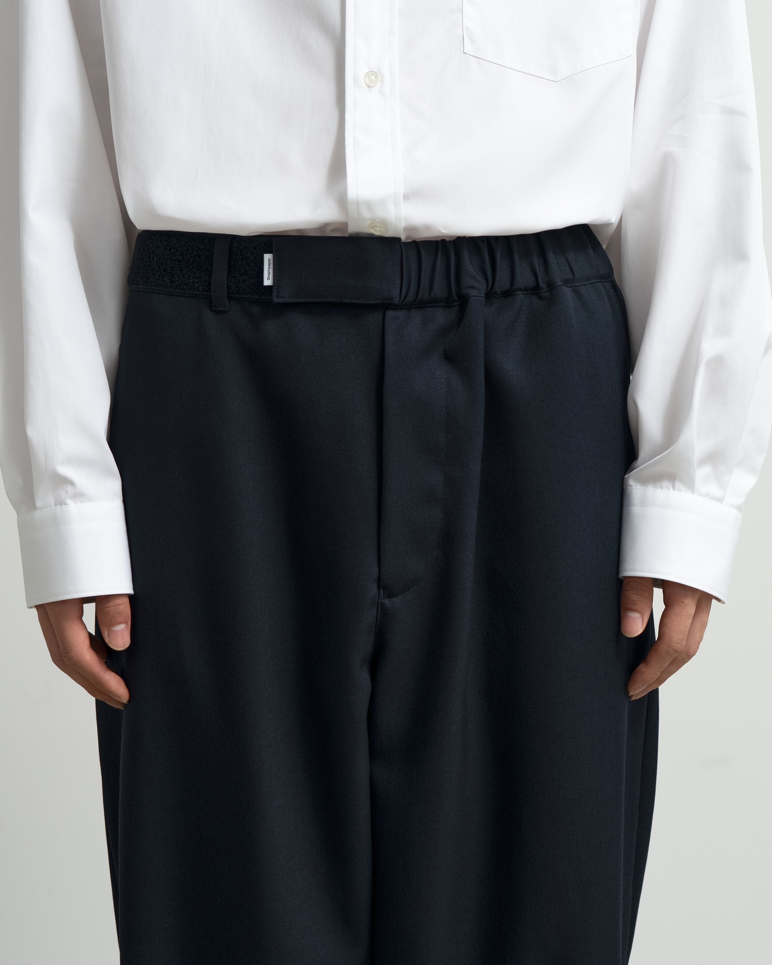 Graphpaper MEN 【8/22(土)発売】Scale Off Wool Wide Tapered Chef Pants