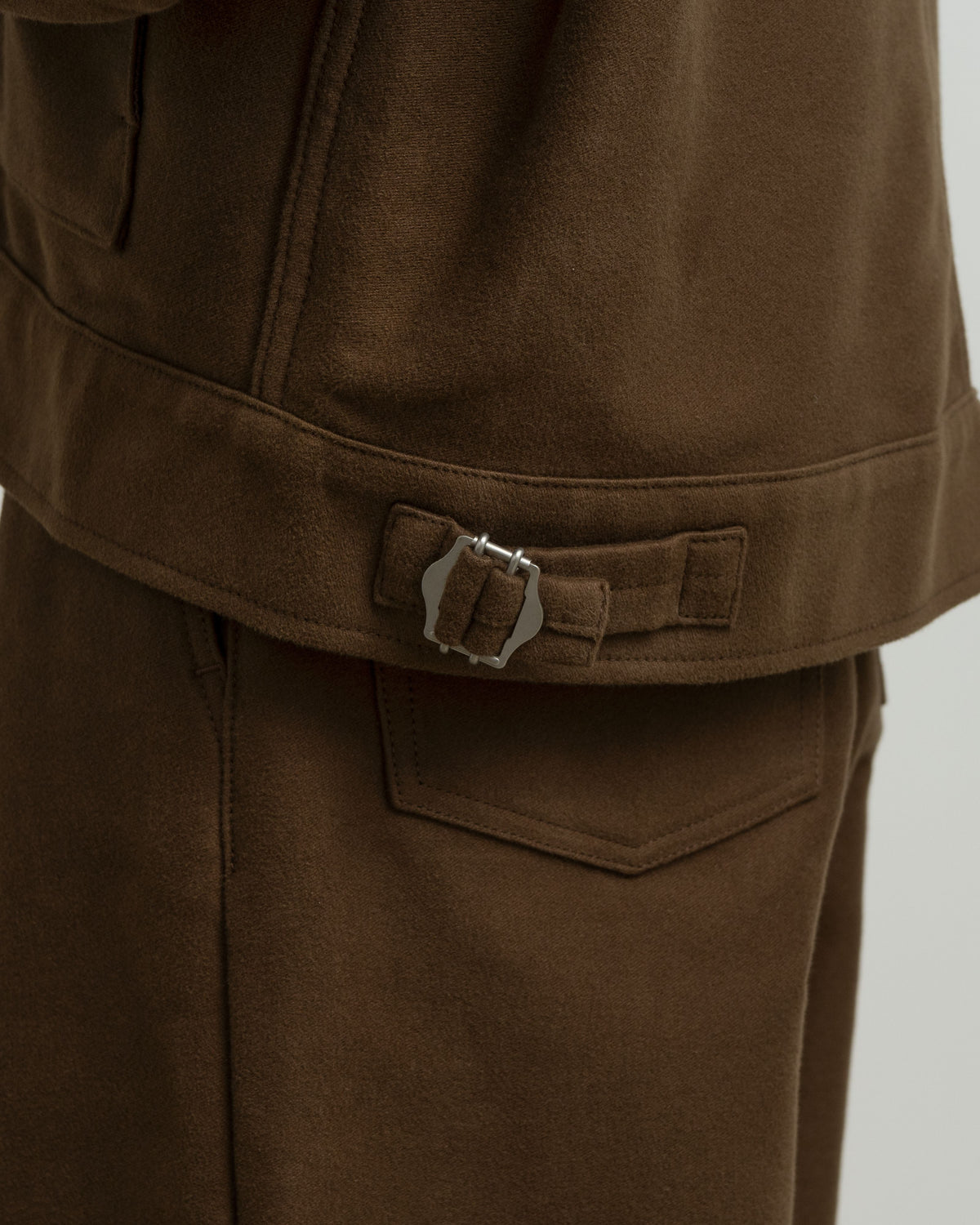 Cotton Double Serge Zip Jacket