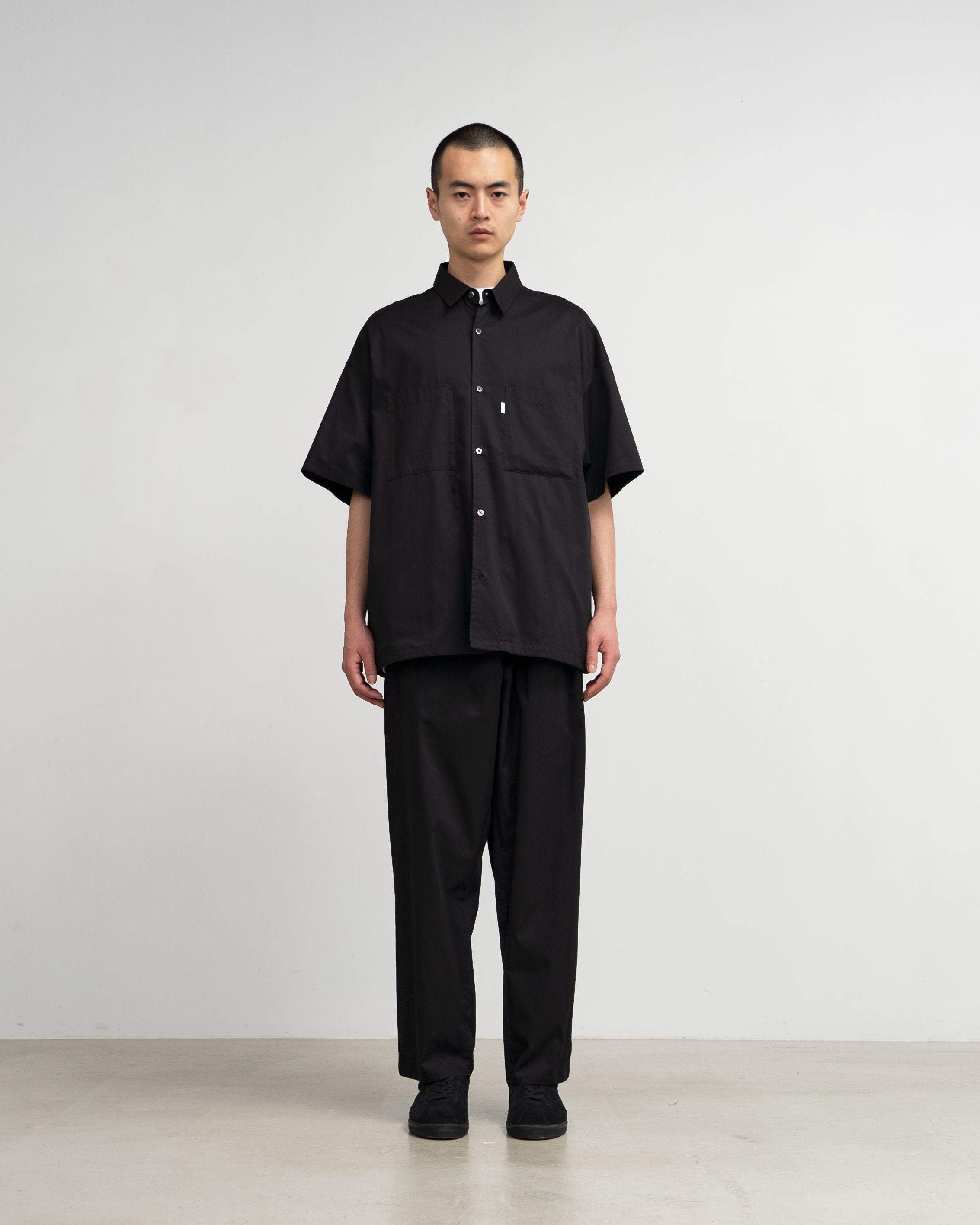 トップス Solotex Twill S/S Oversized Box Shirt Solotex Twill S/S Oversized Box Shirt