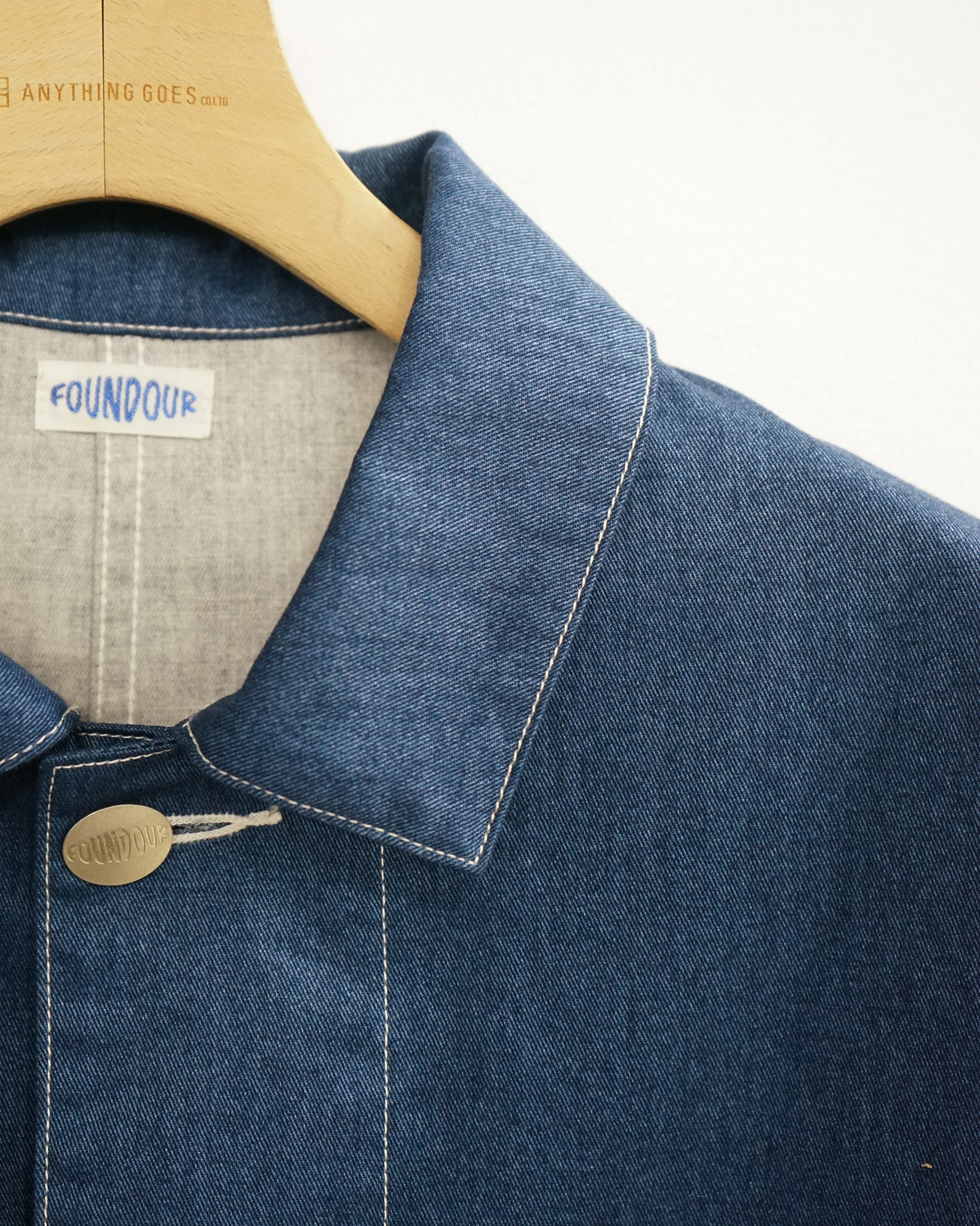 PRINT DENIM COVERALL JACKET