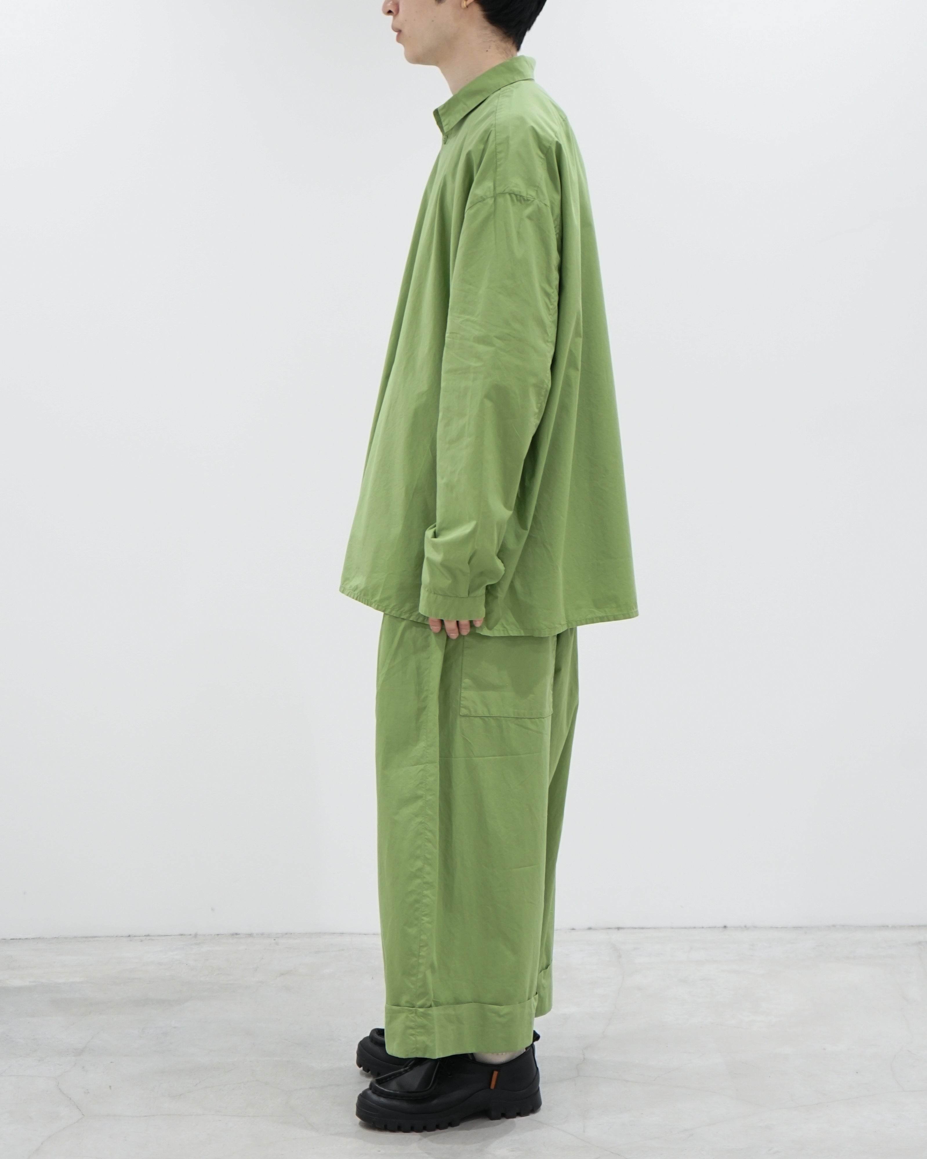 THE BAKER TROUSER / POPLIN GRASS(GREEN)
