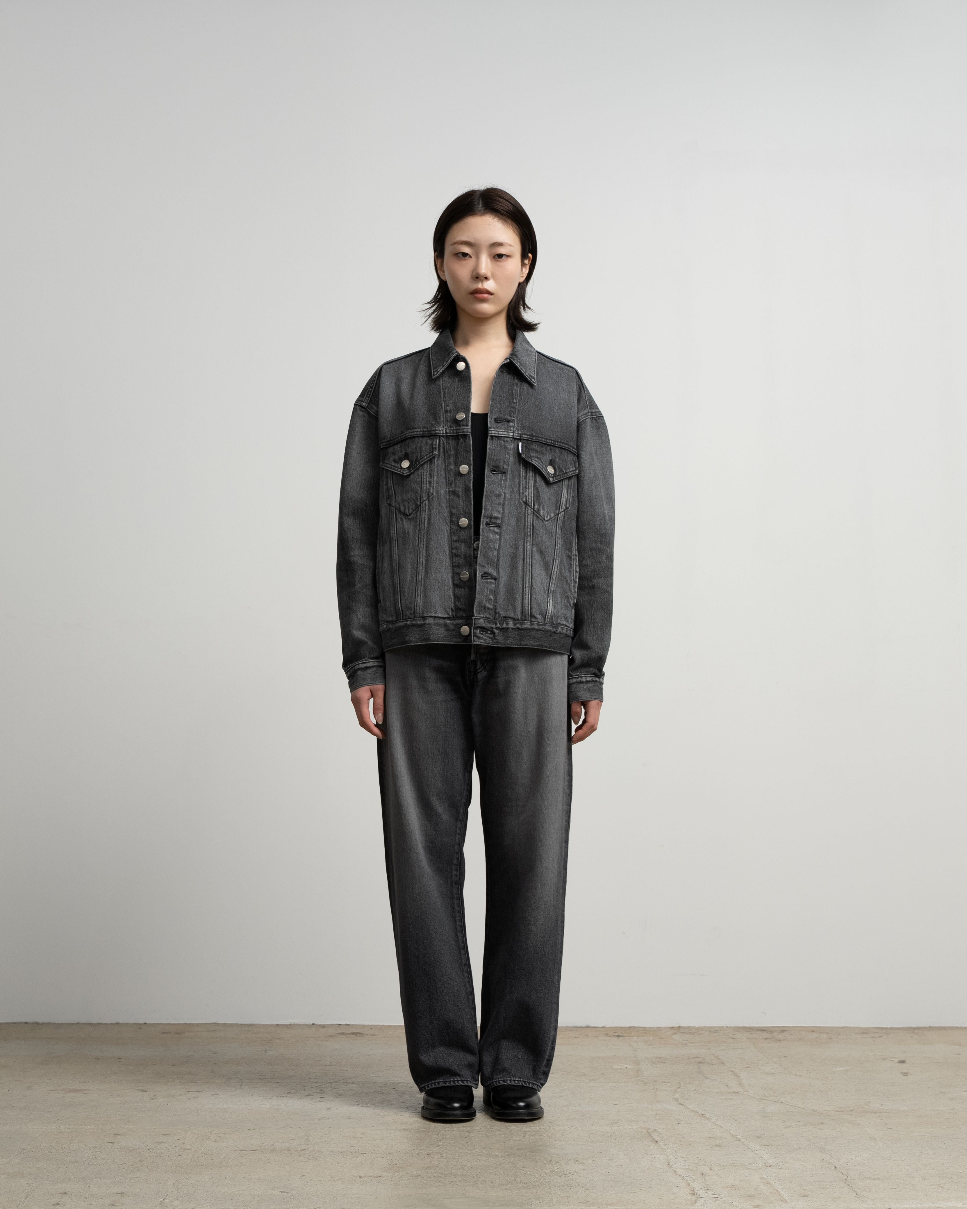 Selvage Denim Trucker Jacket -LIGHT FADE-
