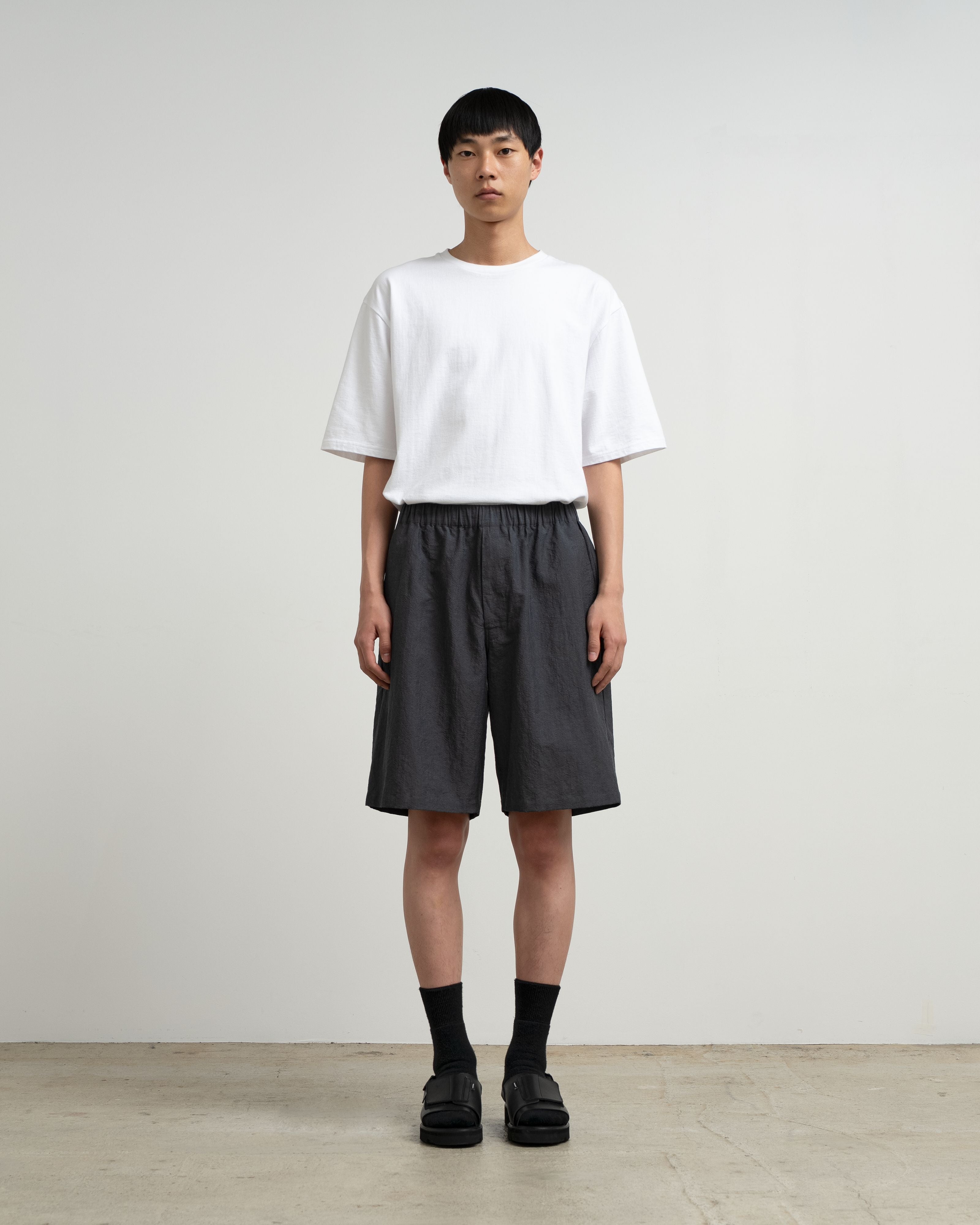 【5/23(土)発売】Cotton Linen Seersucker Track Shorts