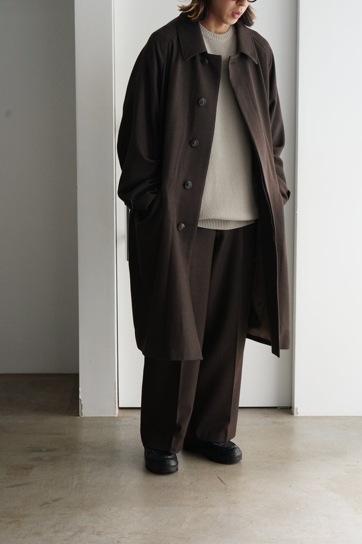 【9/21(月)発売】stirwise別注TUMBLD WOOL SERGE RAGLAN SLEEVES COAT TUMBLD WOOL SERGE