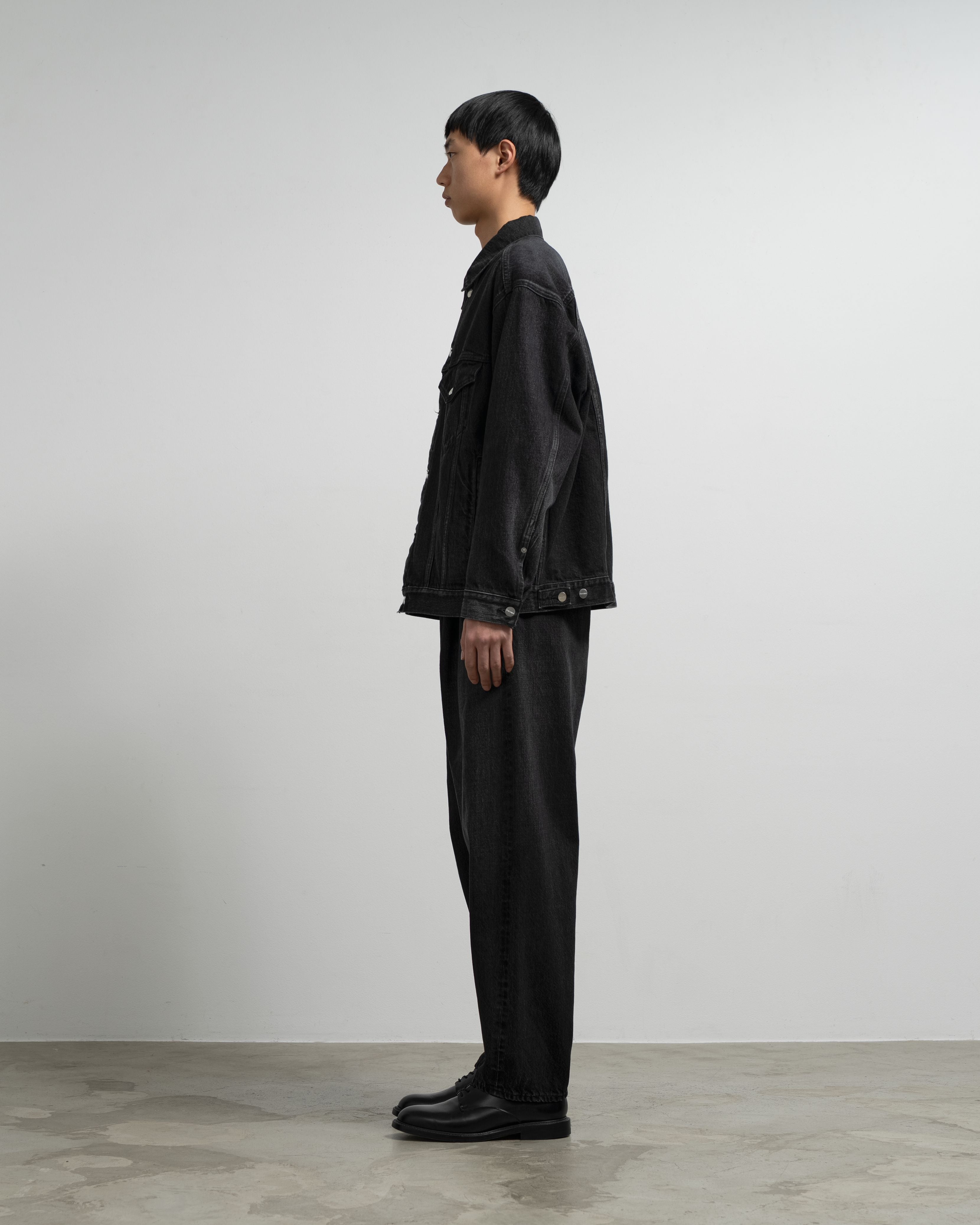 Selvage Denim Trucker Jacket -DARK FADE-