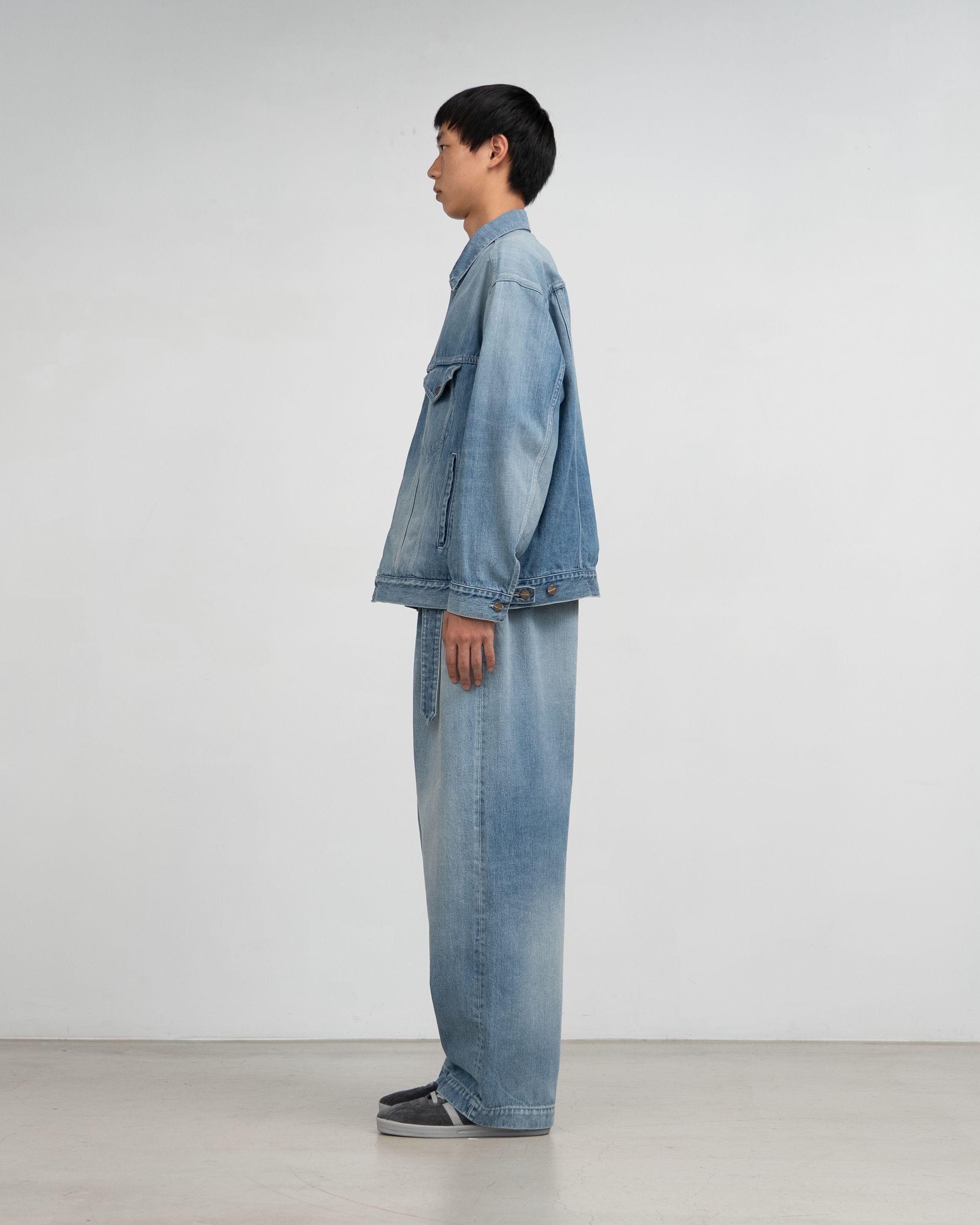 Selvage Denim Trucker Jacket(LIGHT FADE)