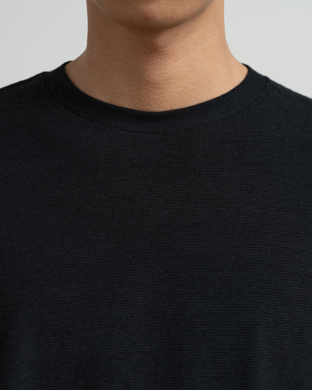 Cotton Wool Ripple Crew Neck L/S Tee