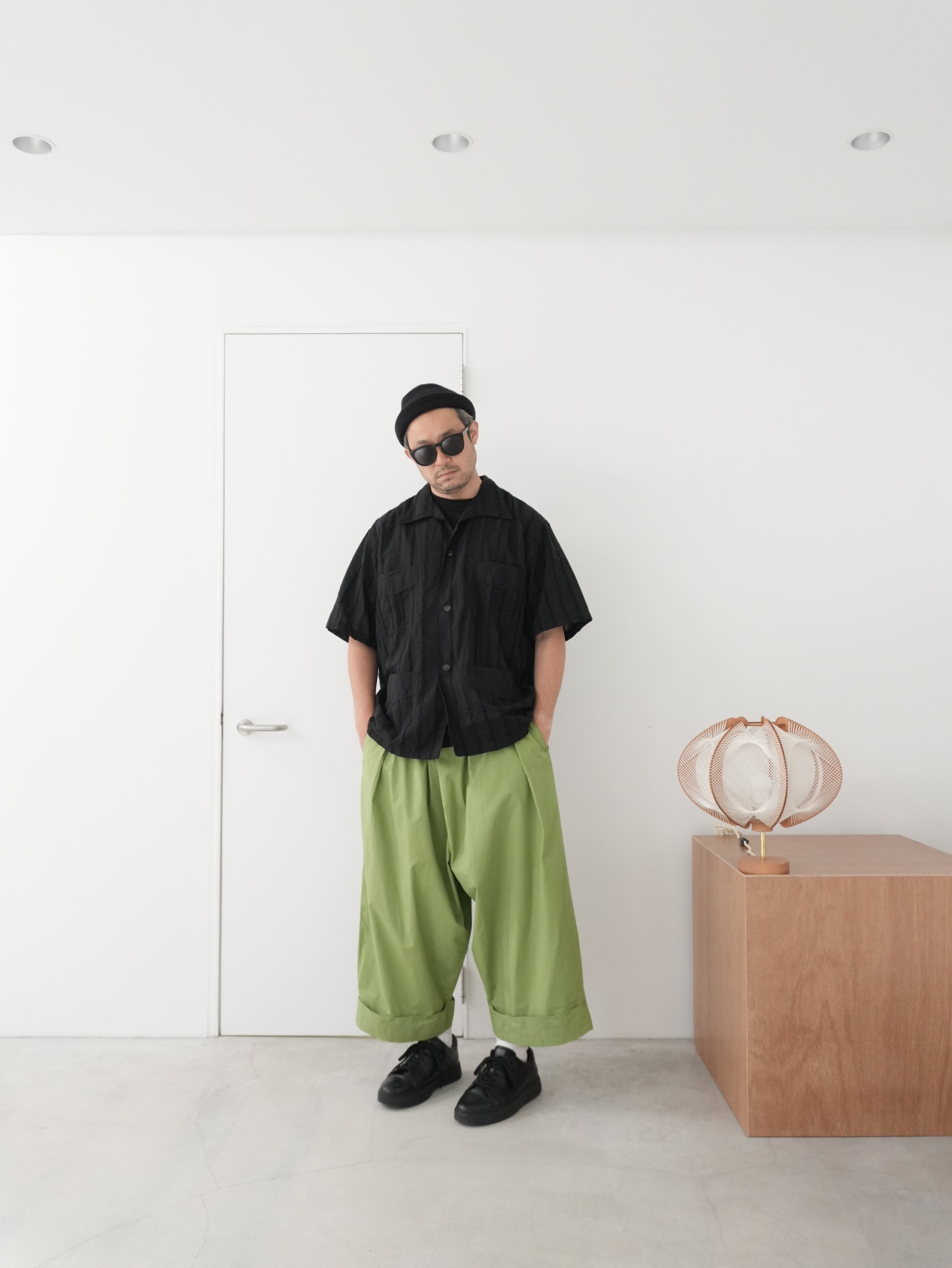 THE BAKER TROUSER / POPLIN GRASS(GREEN)
