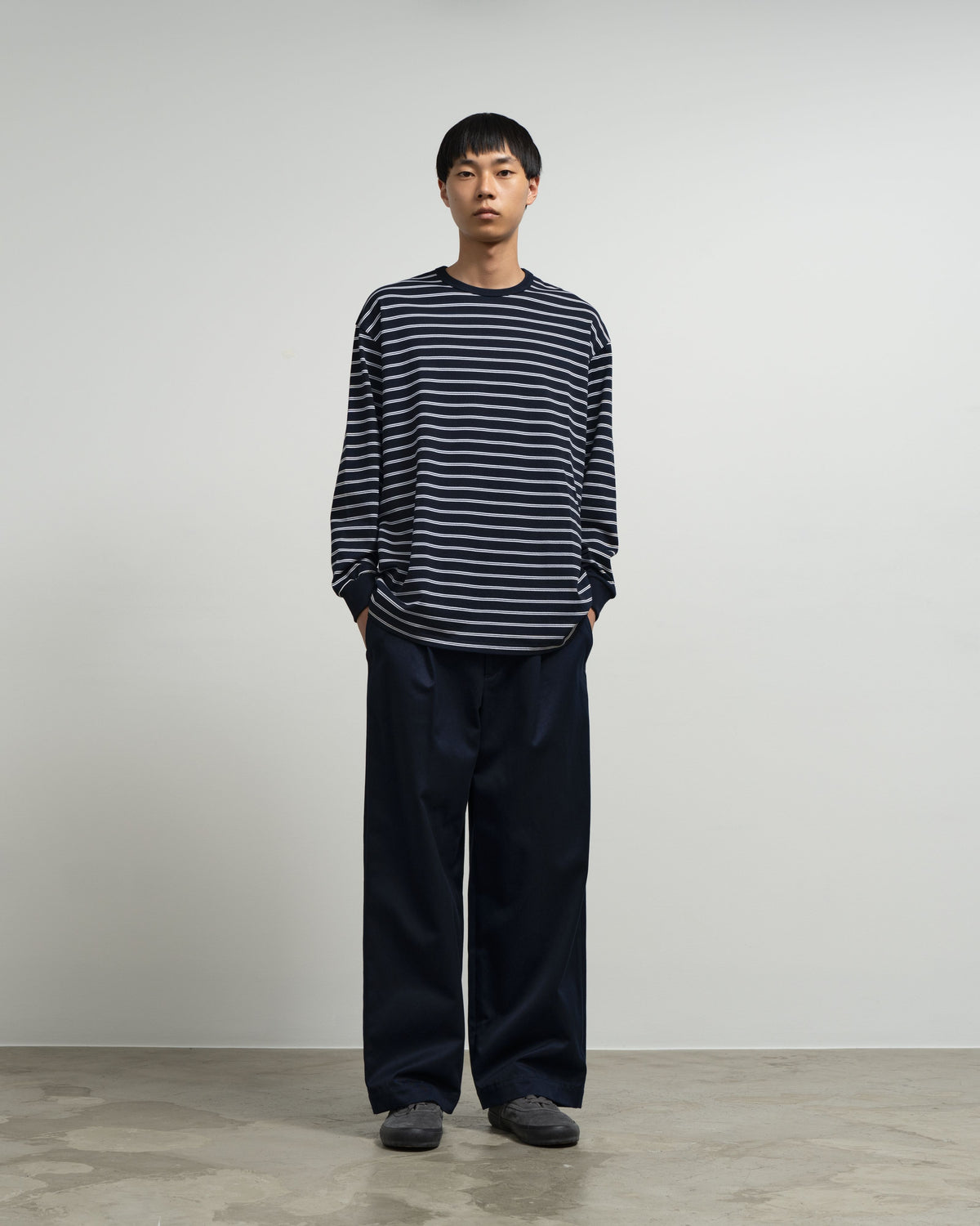 Tri Spun Border L/S Tee