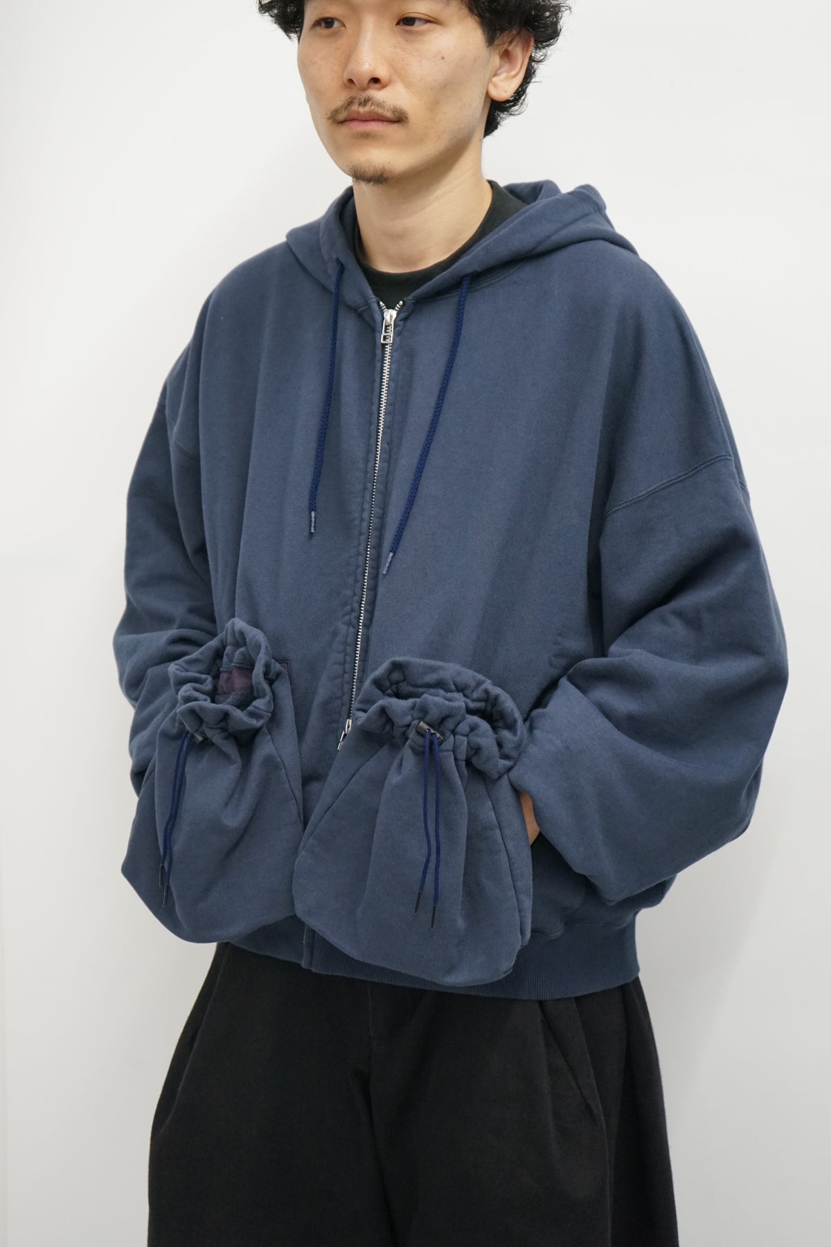 "KINCHAKU" ZIPUP HOODIE
