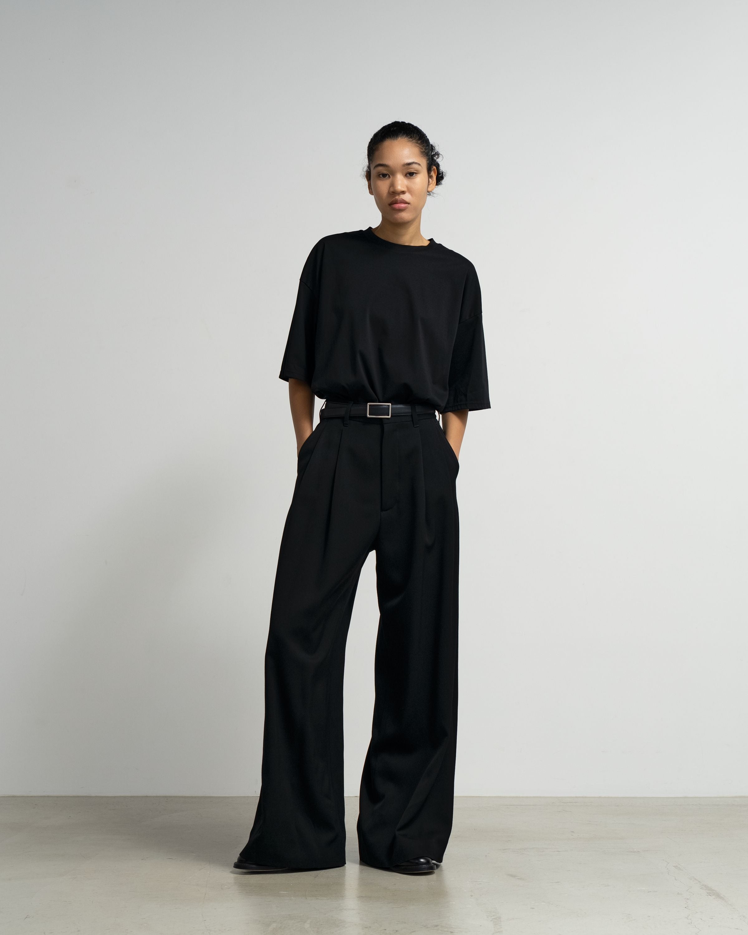 Graphpaper WOMEN 【8/22(土)発売】Wool Doeskin Two Tuck Wide Pants