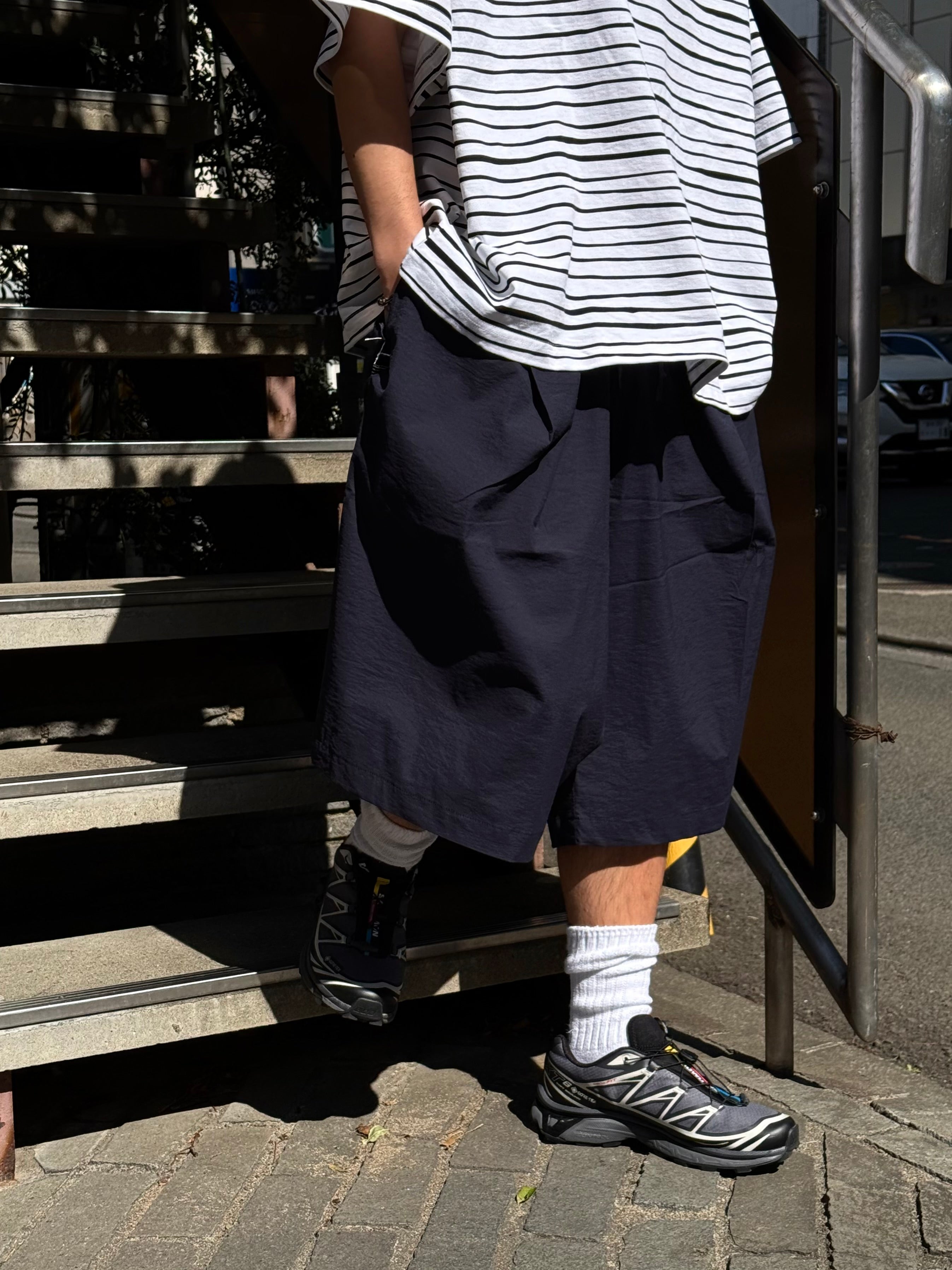 【RESTOCK】NYLON BAGGY LONG SHORTS