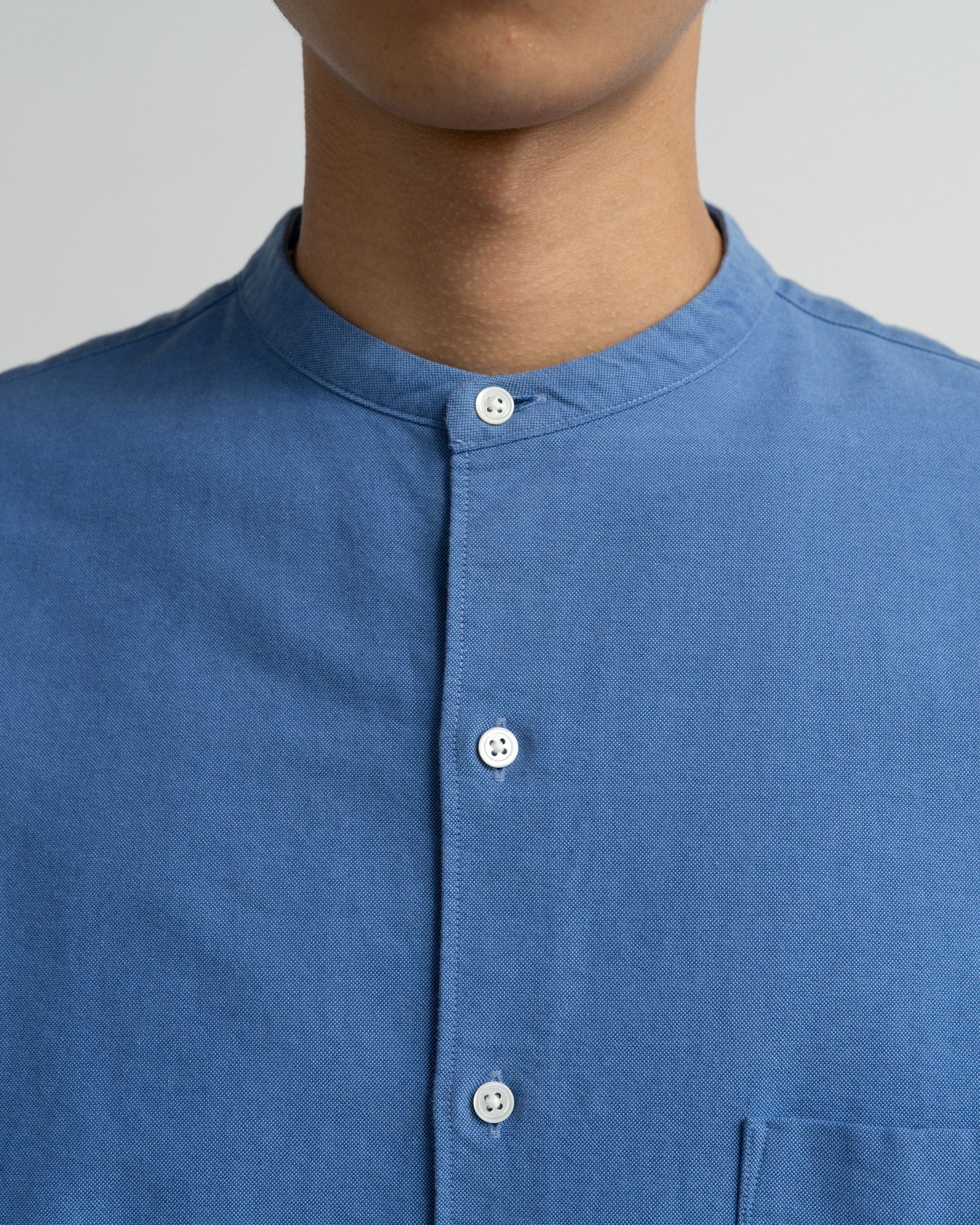 【8/1(土)発売】Oxford L/S Oversized Band Collar Shirt