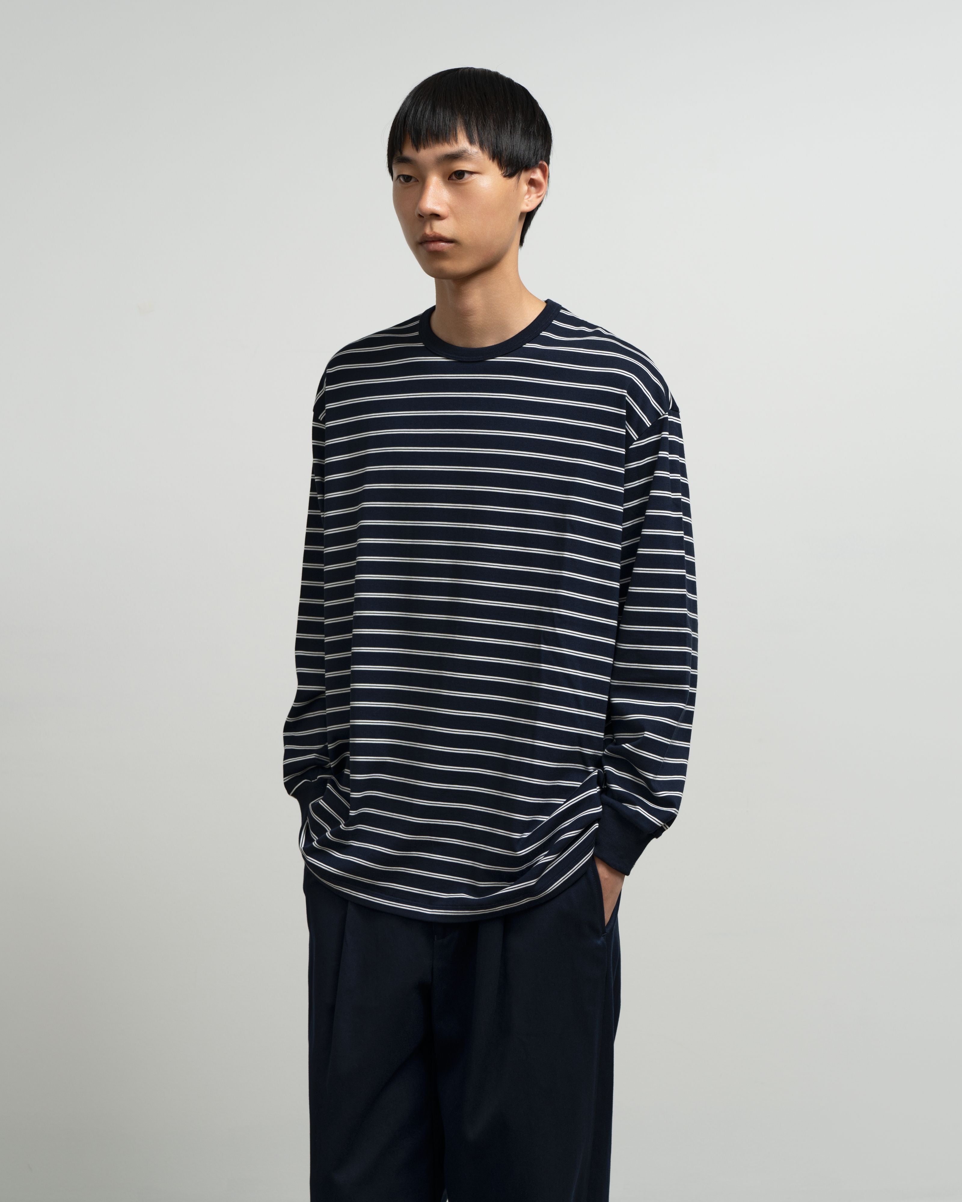 Tri Spun Border L/S Tee