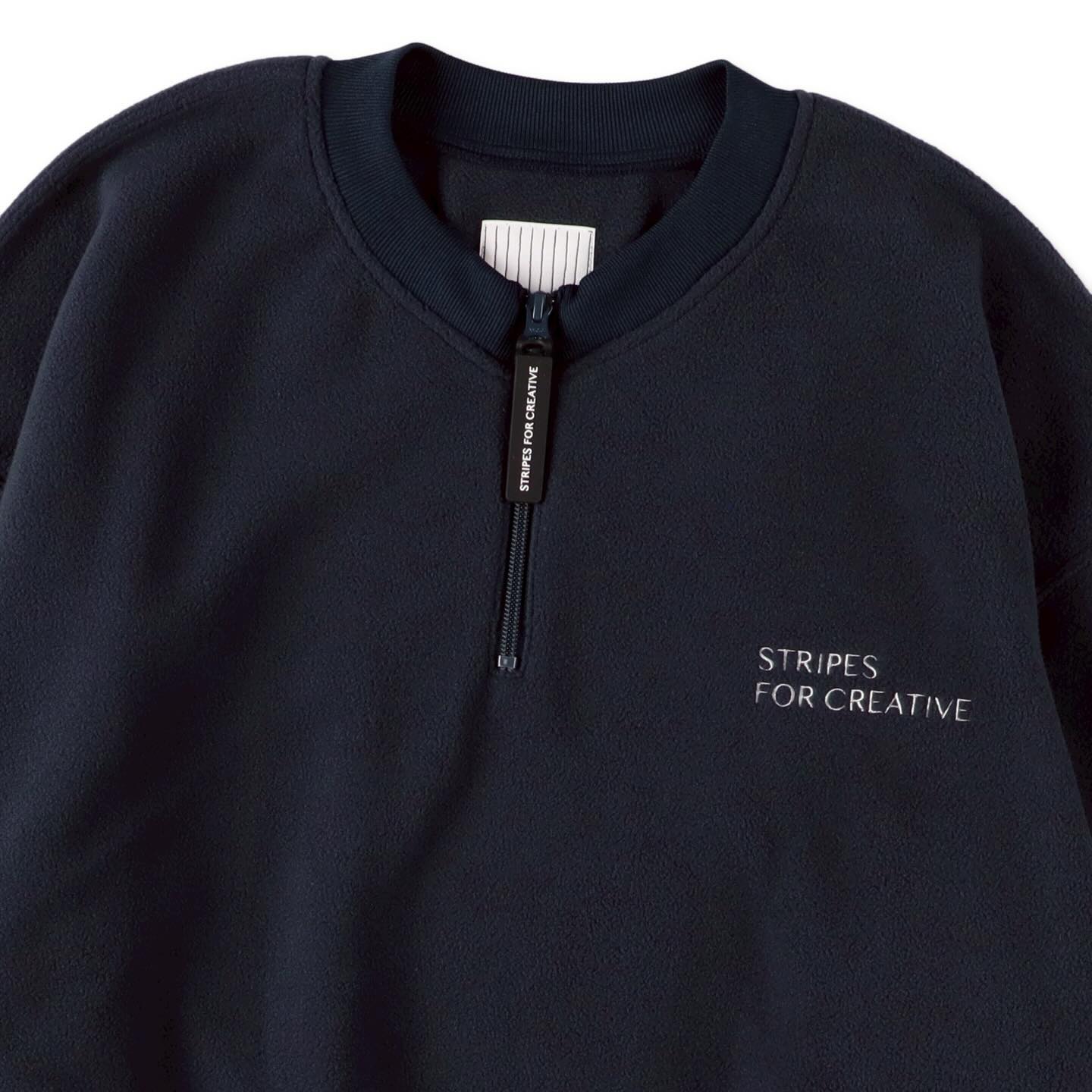 FLEECE BASEBALL HALF ZIP JACKET
