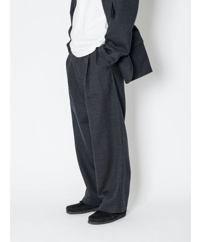 【8/21(金)発売】WOOL COTTON 2 TUCK TROUSERS