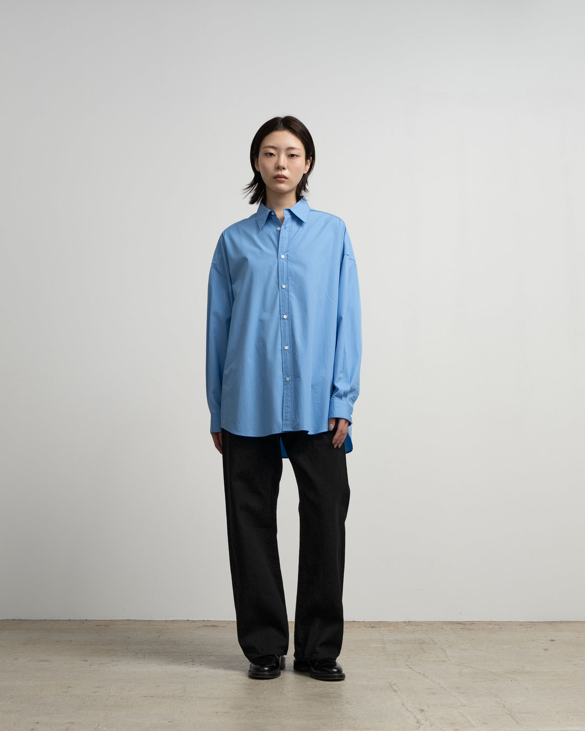 Selvage Denim Five Pocket Wide Straight Pants