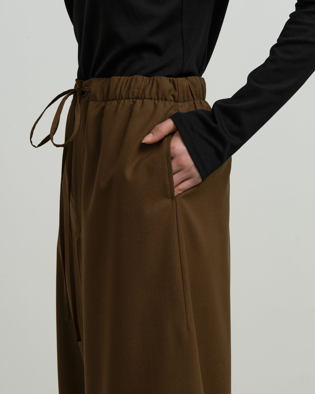 Wool Ripstop Wide Lounge Pants