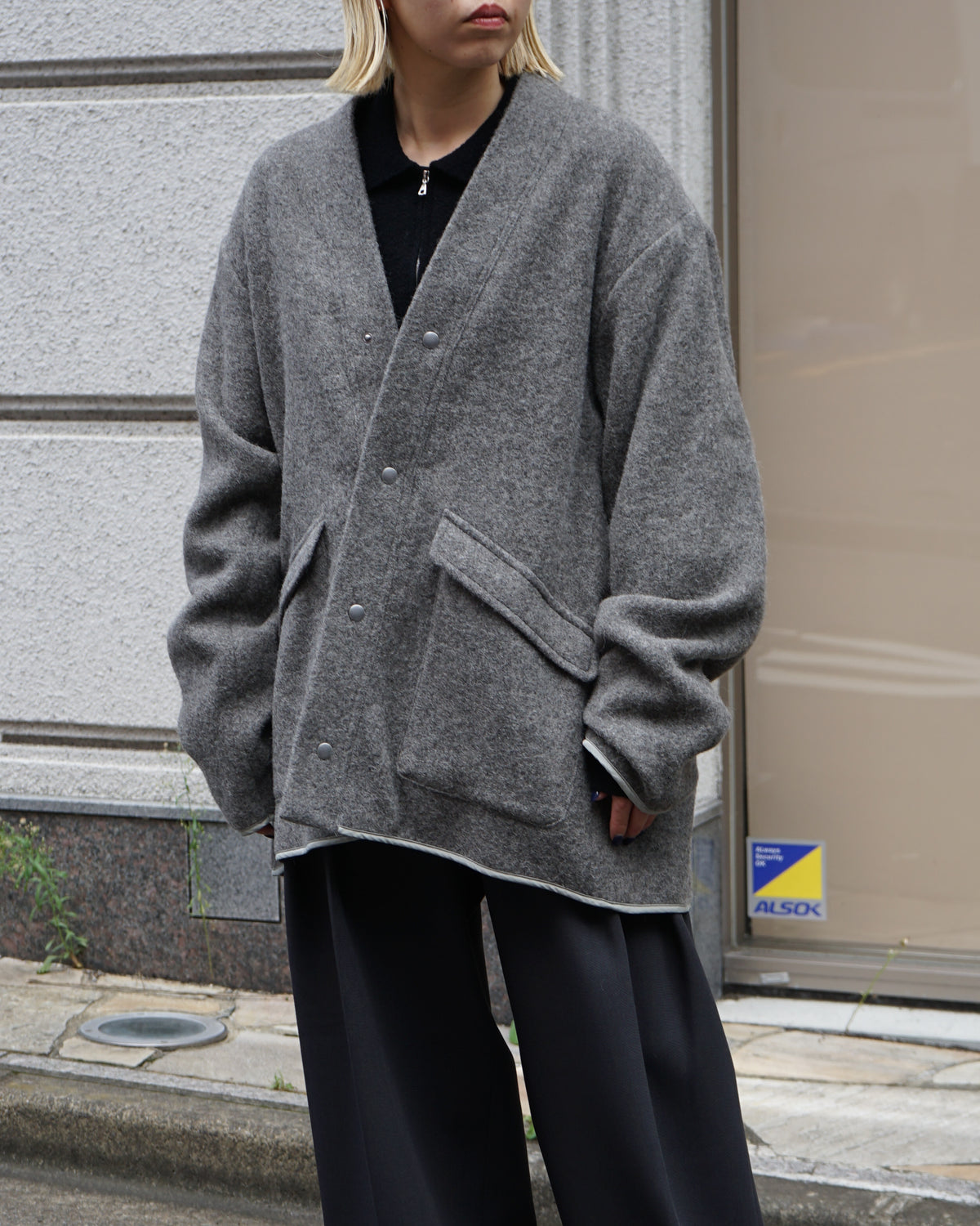 SNAP BUTTON BLOUSON B